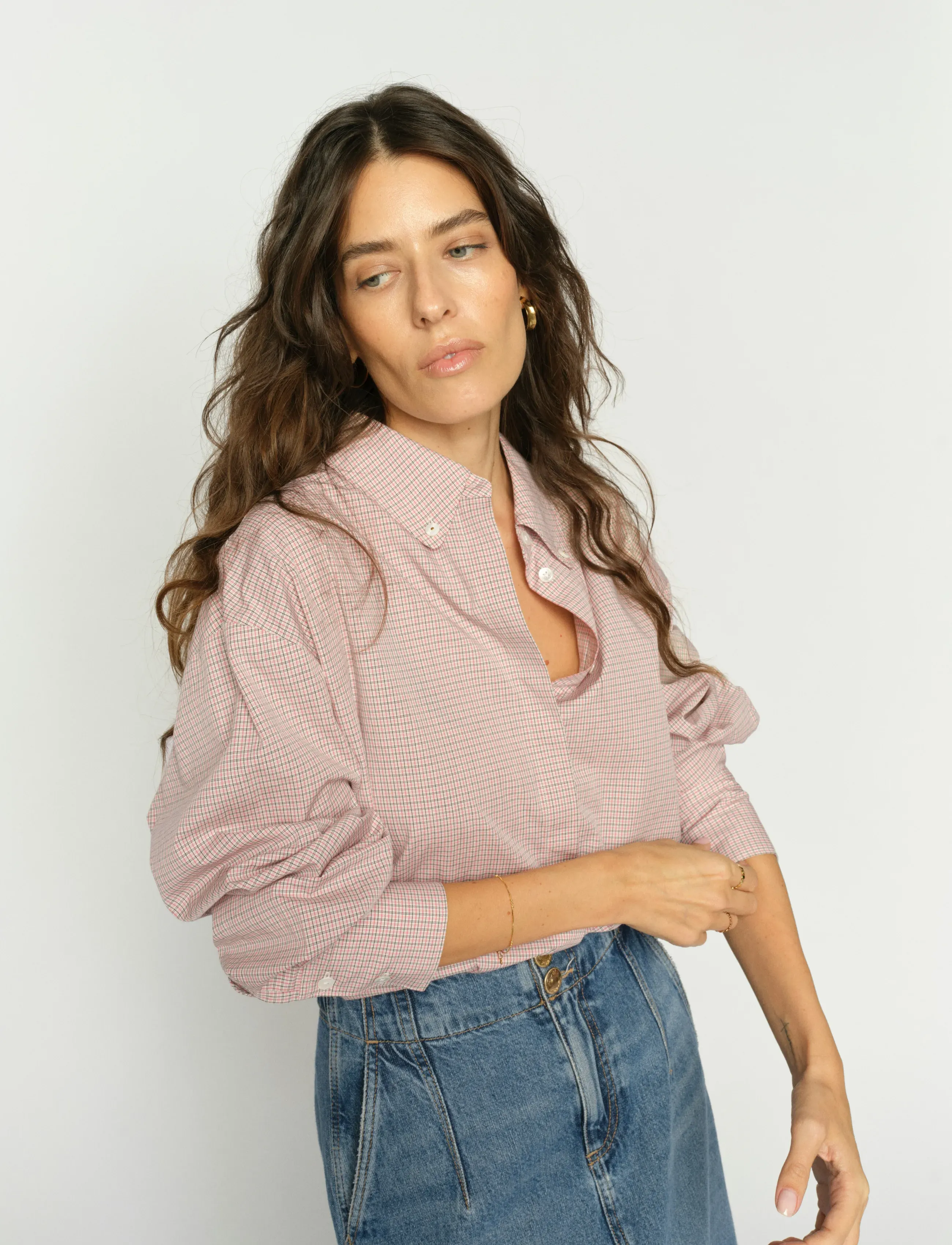 MOS MOSH - MMBritze Check Shirt - langärmlige hemden - dusty rose - 3