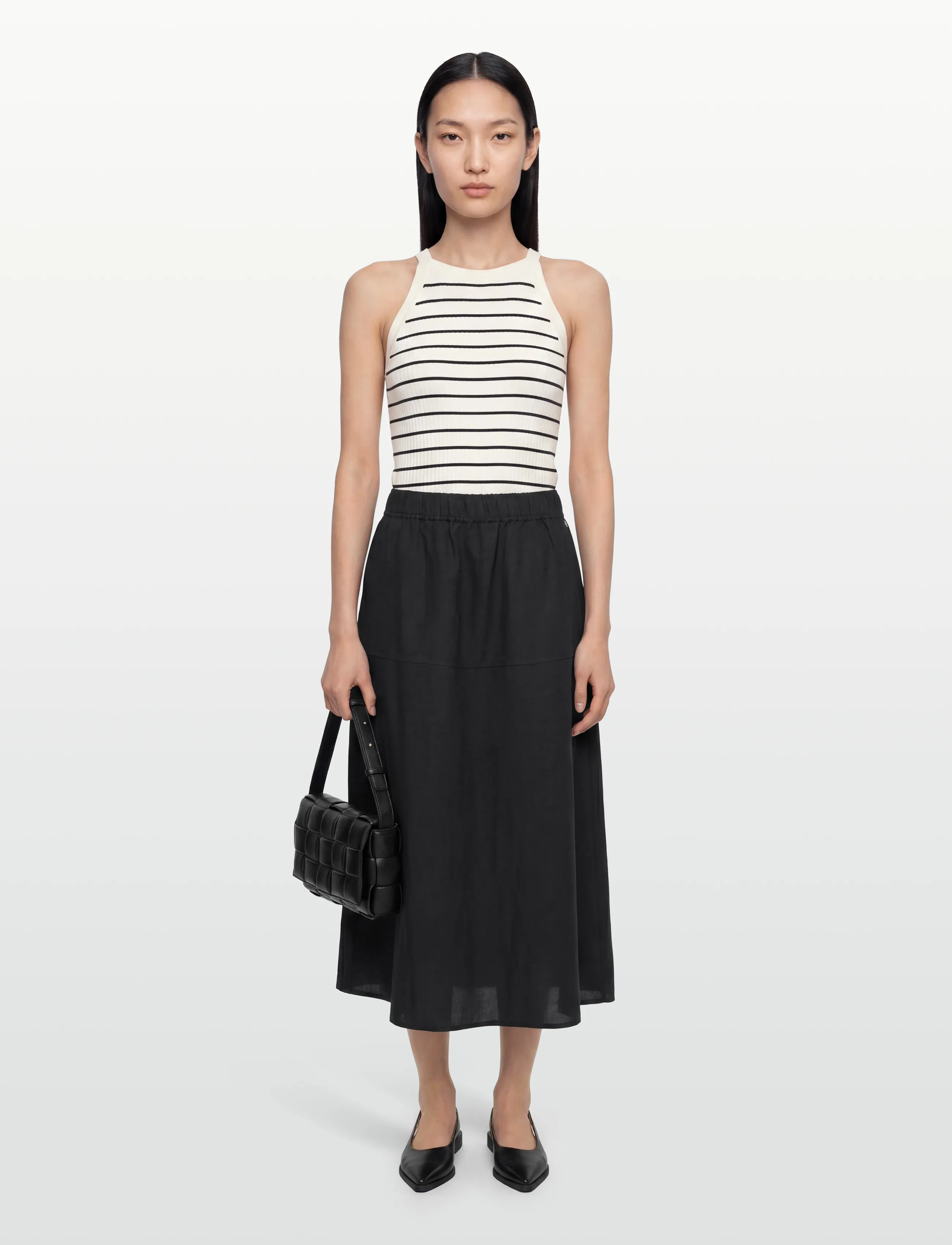 MOS MOSH MMEllaja Alexis Skirt - Midi skirts - BLACK / black