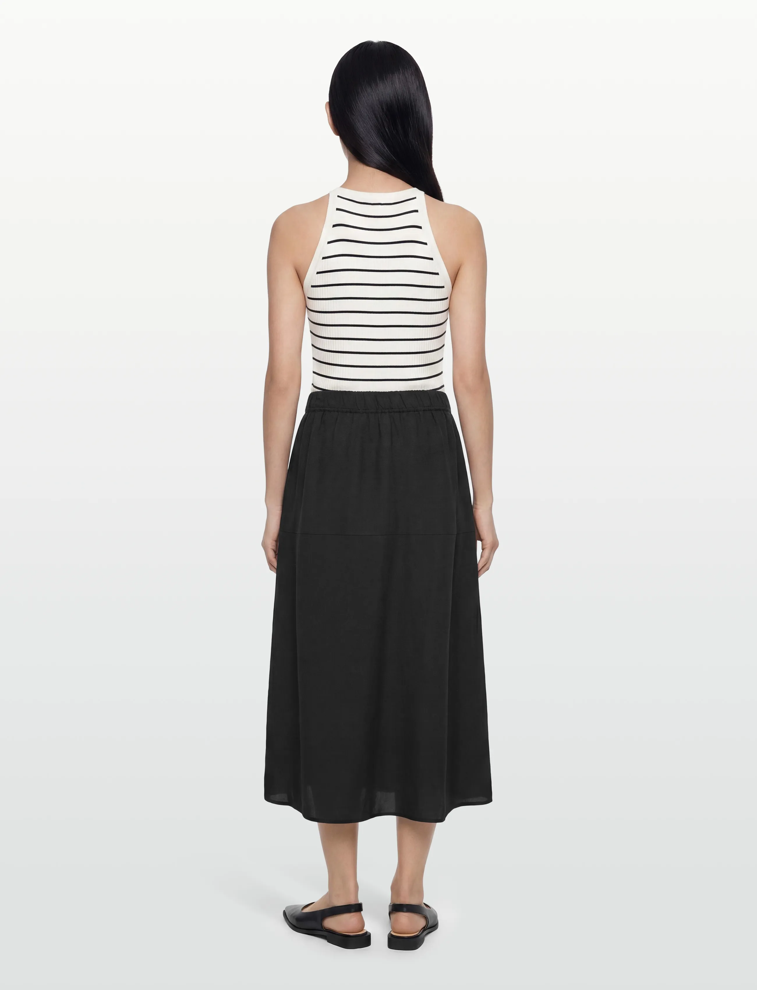 MOS MOSH - MMEllaja Alexis Skirt - midi nederdele - black - 4