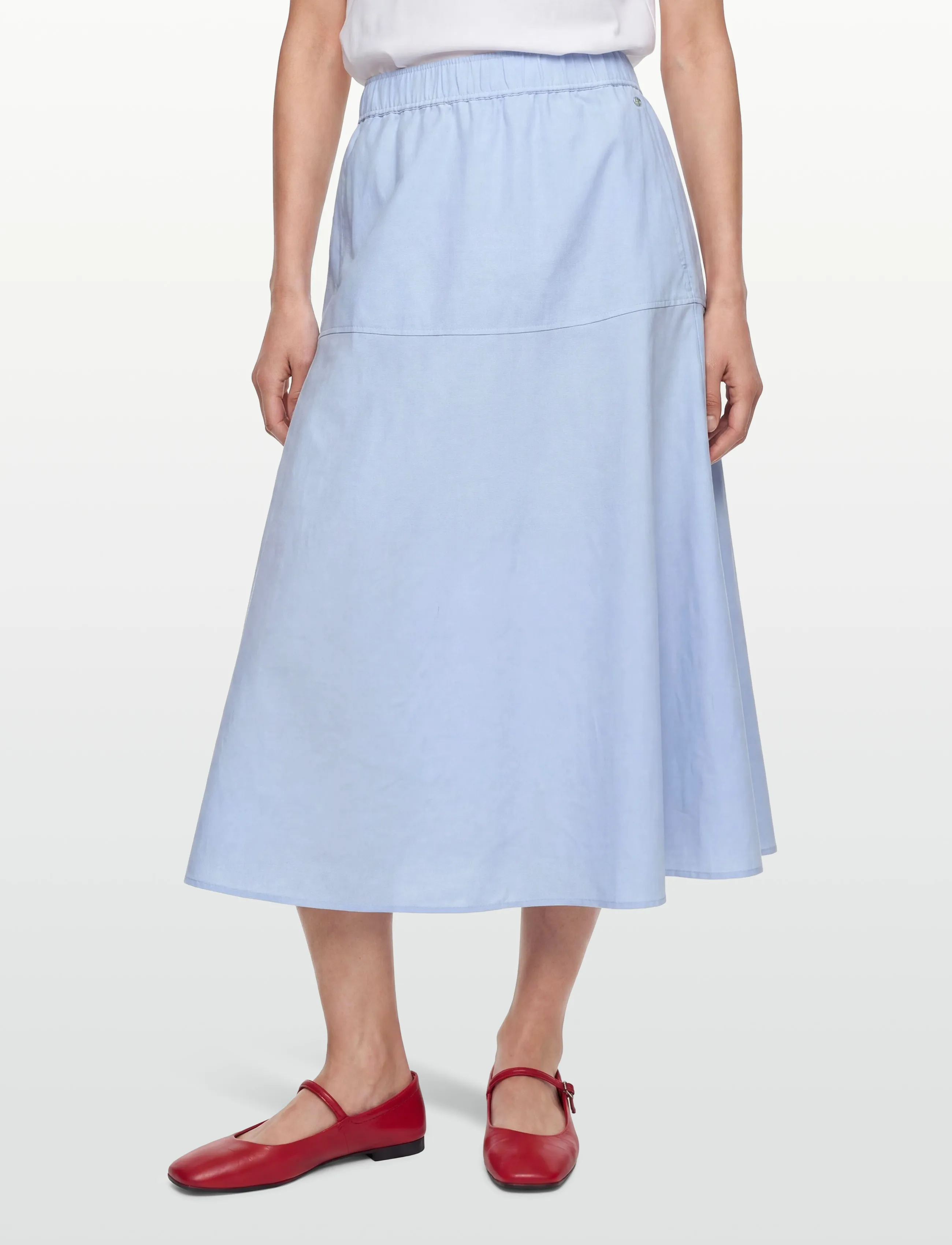 MOS MOSH - MMEllaja Alexis Skirt - midi-röcke - brunnera blue - 3