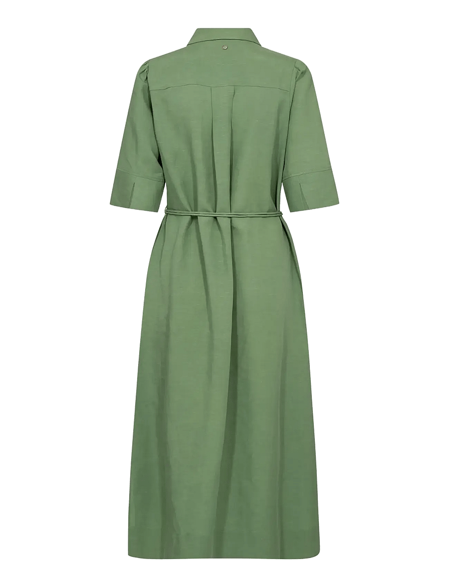 MOS MOSH - MMRayas Alexis Dress - skjortklänningar - turf green - 2