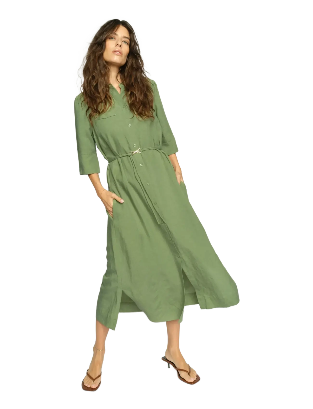MOS MOSH - MMRayas Alexis Dress - shirt dresses - turf green - 3
