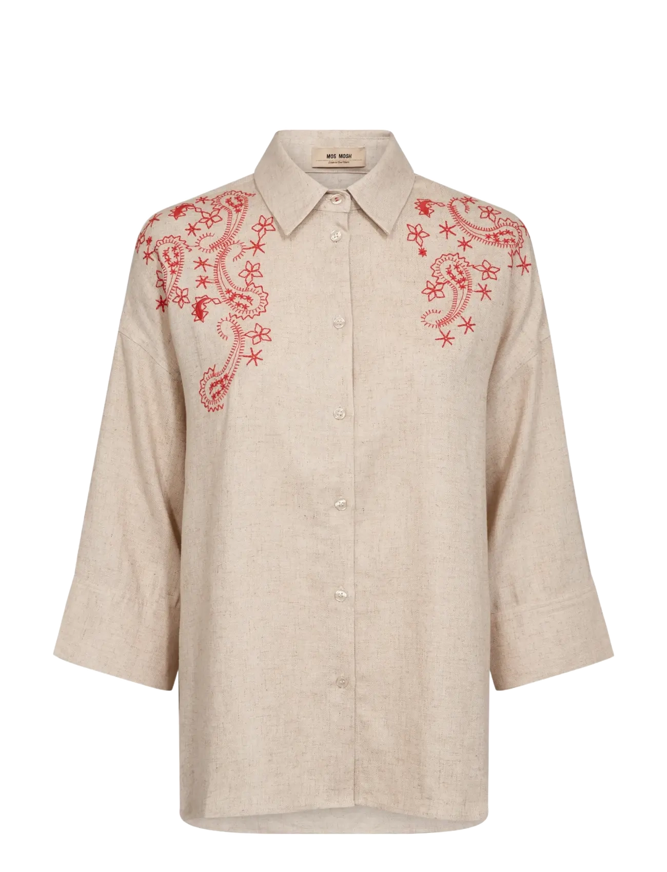 MOS MOSH Mmaudri Coleen Shirt Rot - 42 - Damen