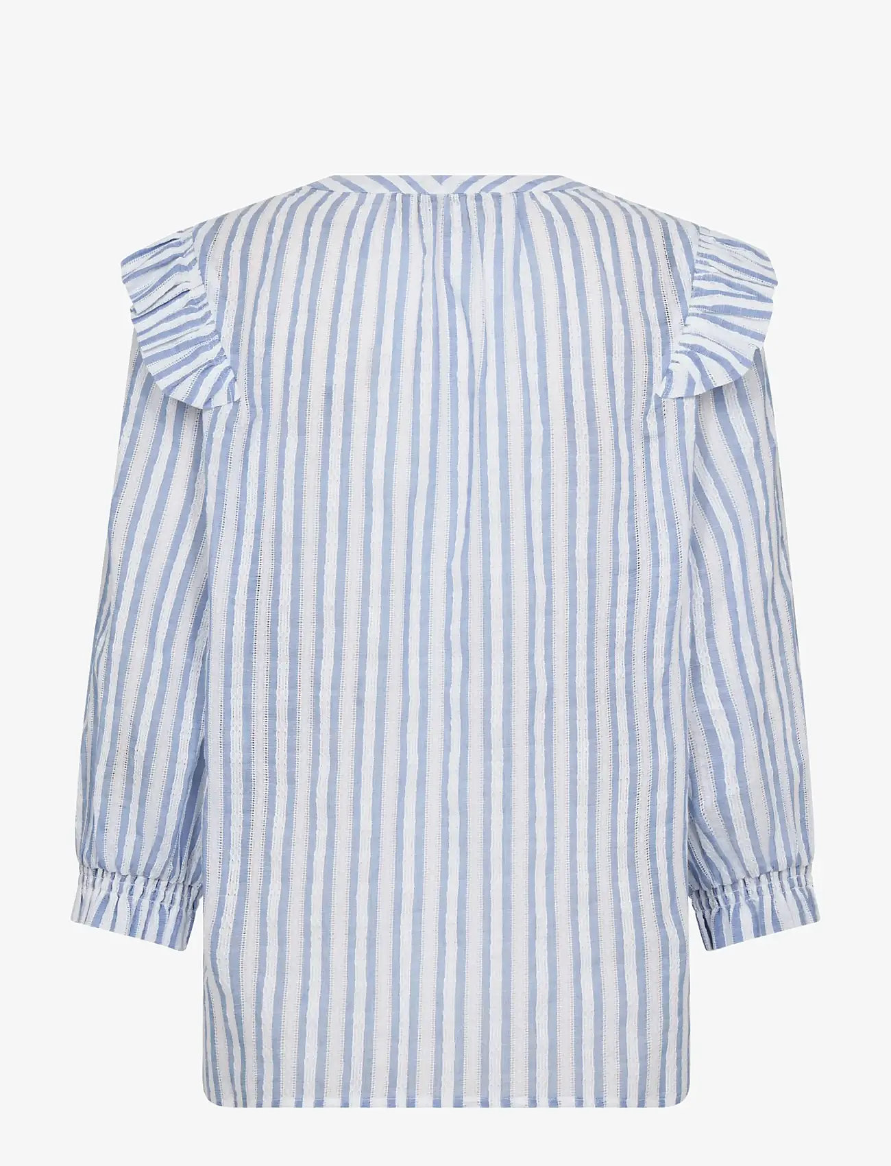 MOS MOSH - MMDebby Stripe Shirt - kortærmede skjorter - brunnera blue - 2