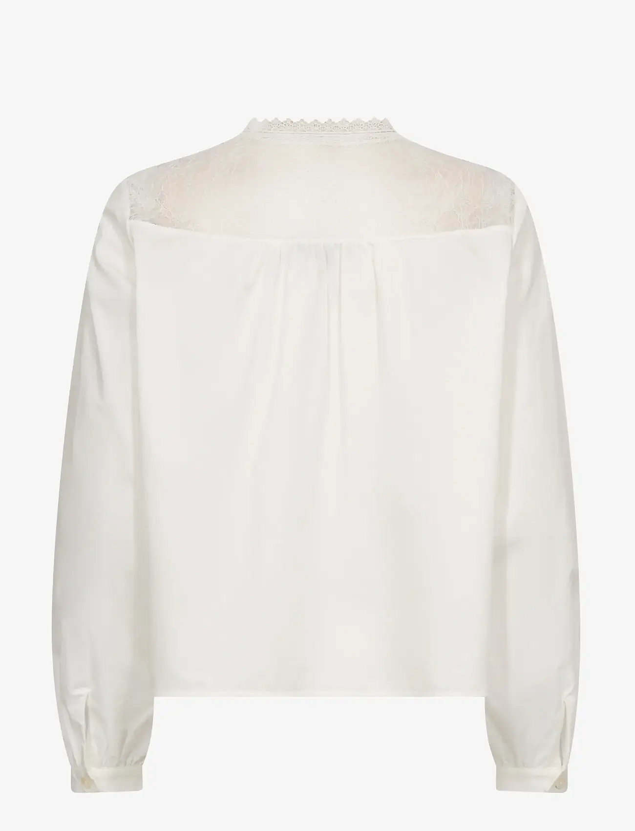 MOS MOSH - MMInda Cotton Lace Shirt - long sleeved blouses - ecru - 2
