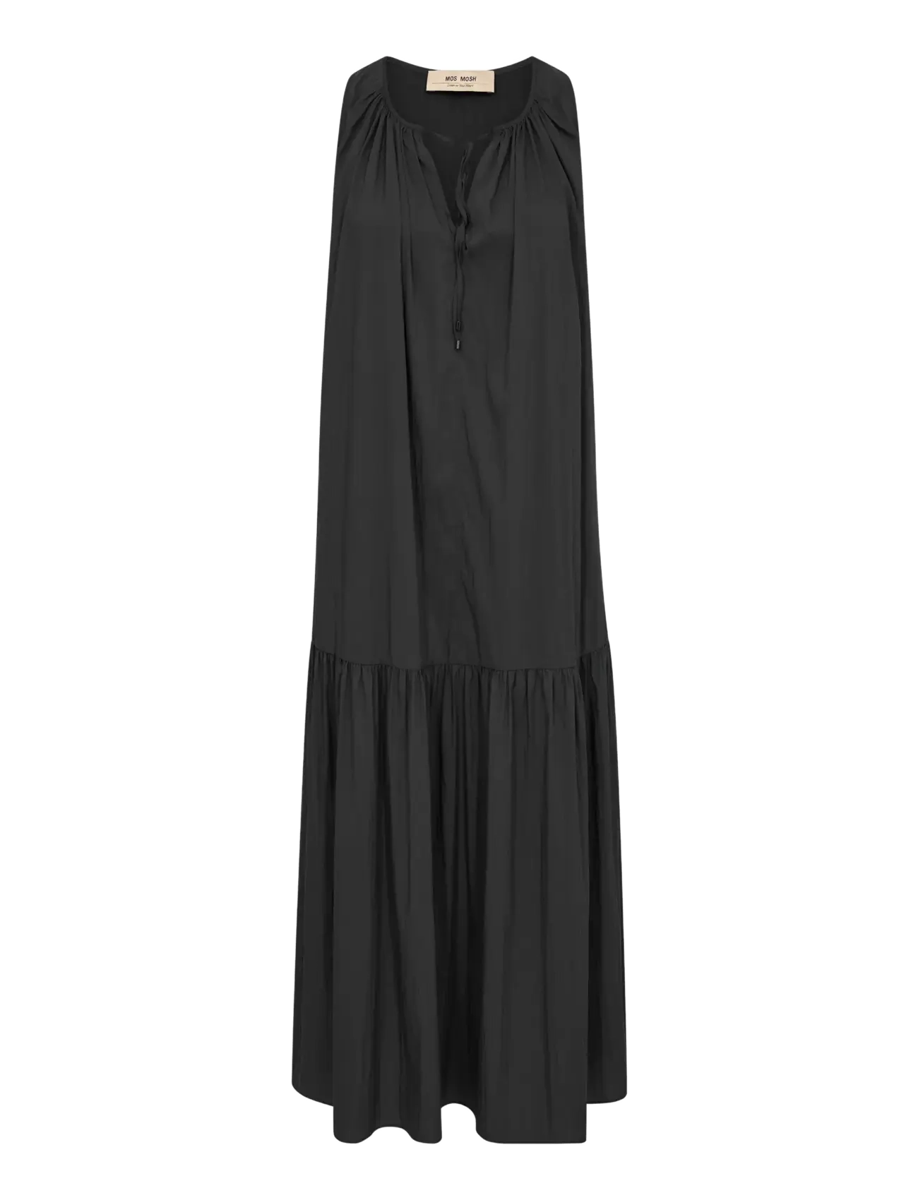 MOS MOSH Mmsabri Tess Dress, XL, Black, Kjoler > Maxikjole, Dame