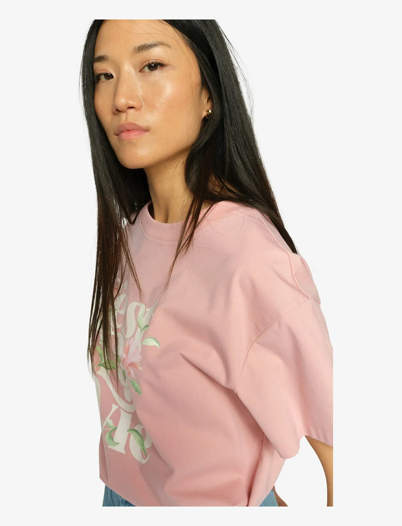 MOS MOSH - MMFlowish O-SS Tee - t-shirts - peachy - 3