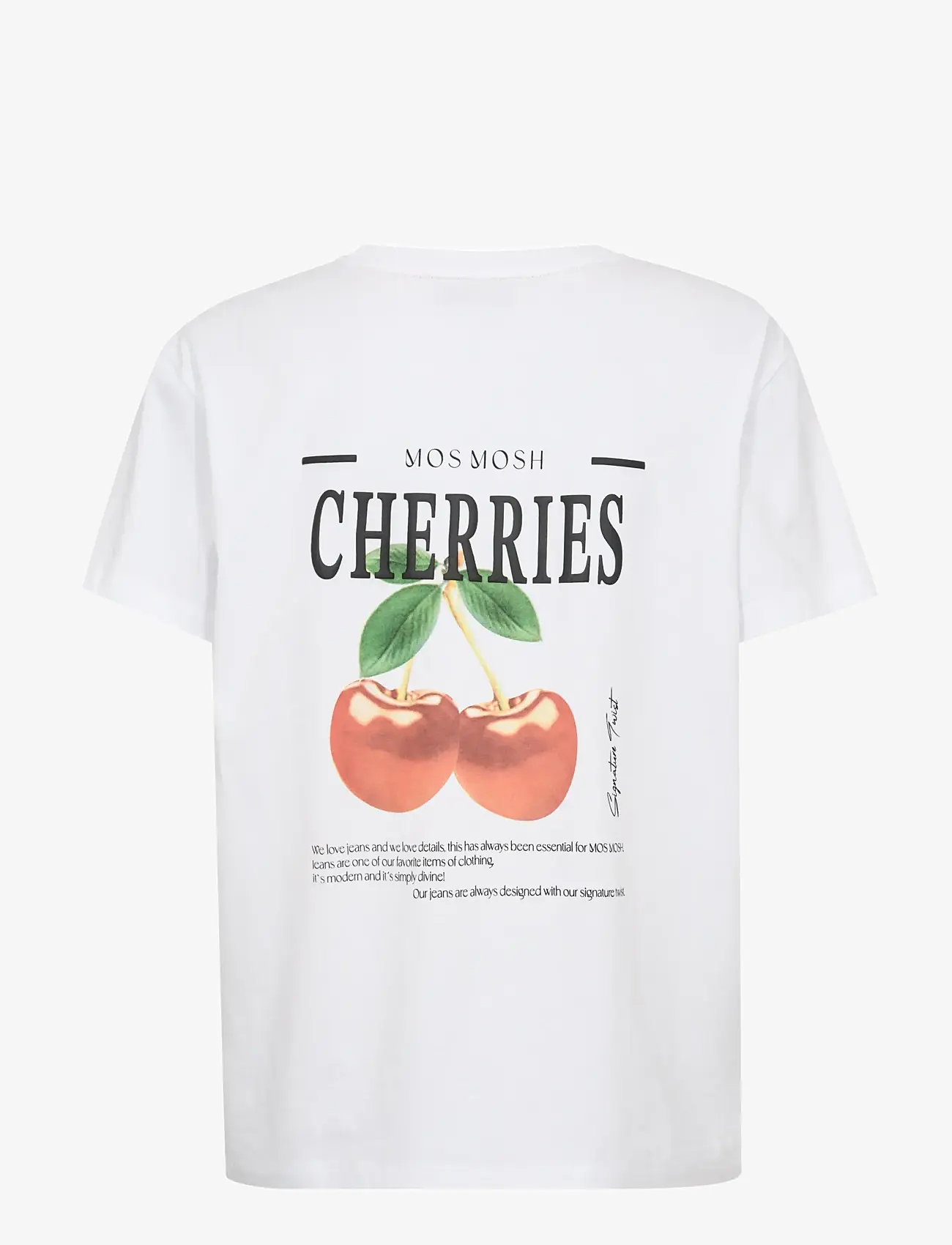 MOS MOSH - MMLail O-SS Cherry Tee - t-shirts - white - 2