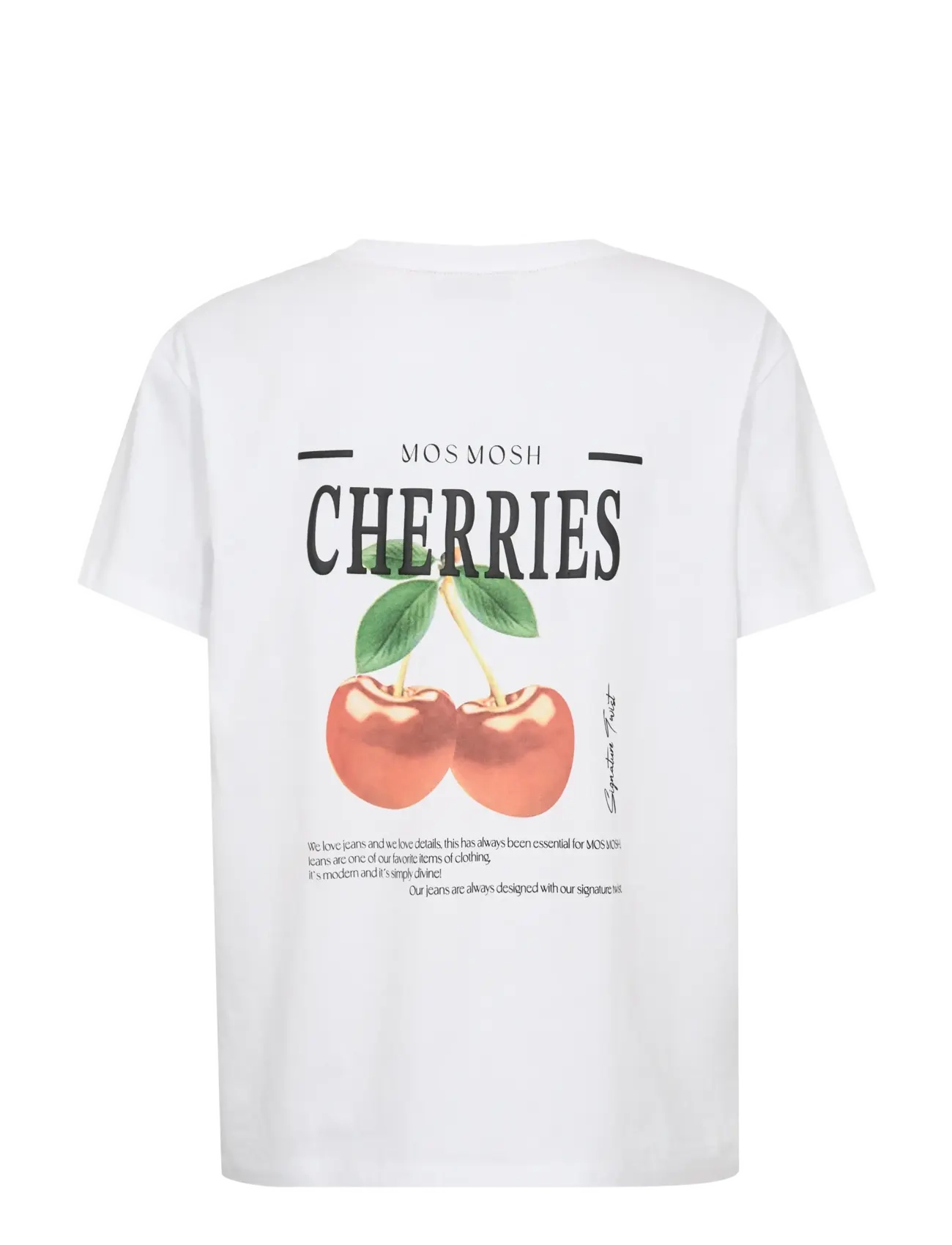 MOS MOSH - MMLail O-SS Cherry Tee - t-shirts - white - 2