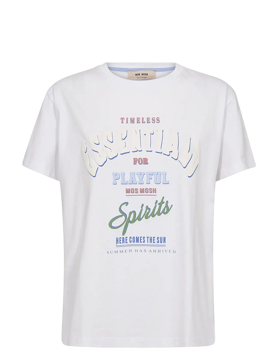 MOS MOSH - MMRaft O-SS Tee - t-shirts - white - 1