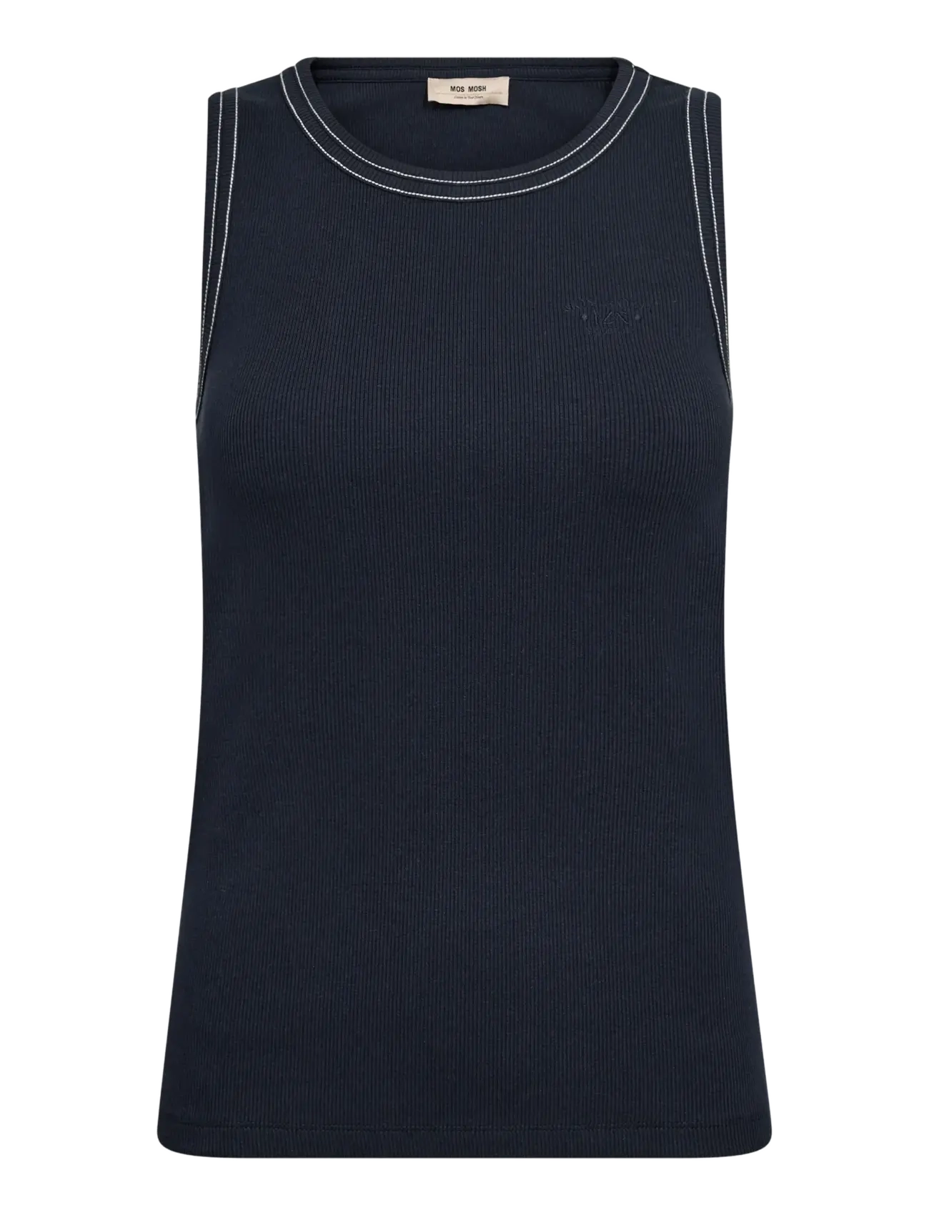 MOS MOSH MMAra Rib Tank Top - Tøj - SALUTE NAVY / navy