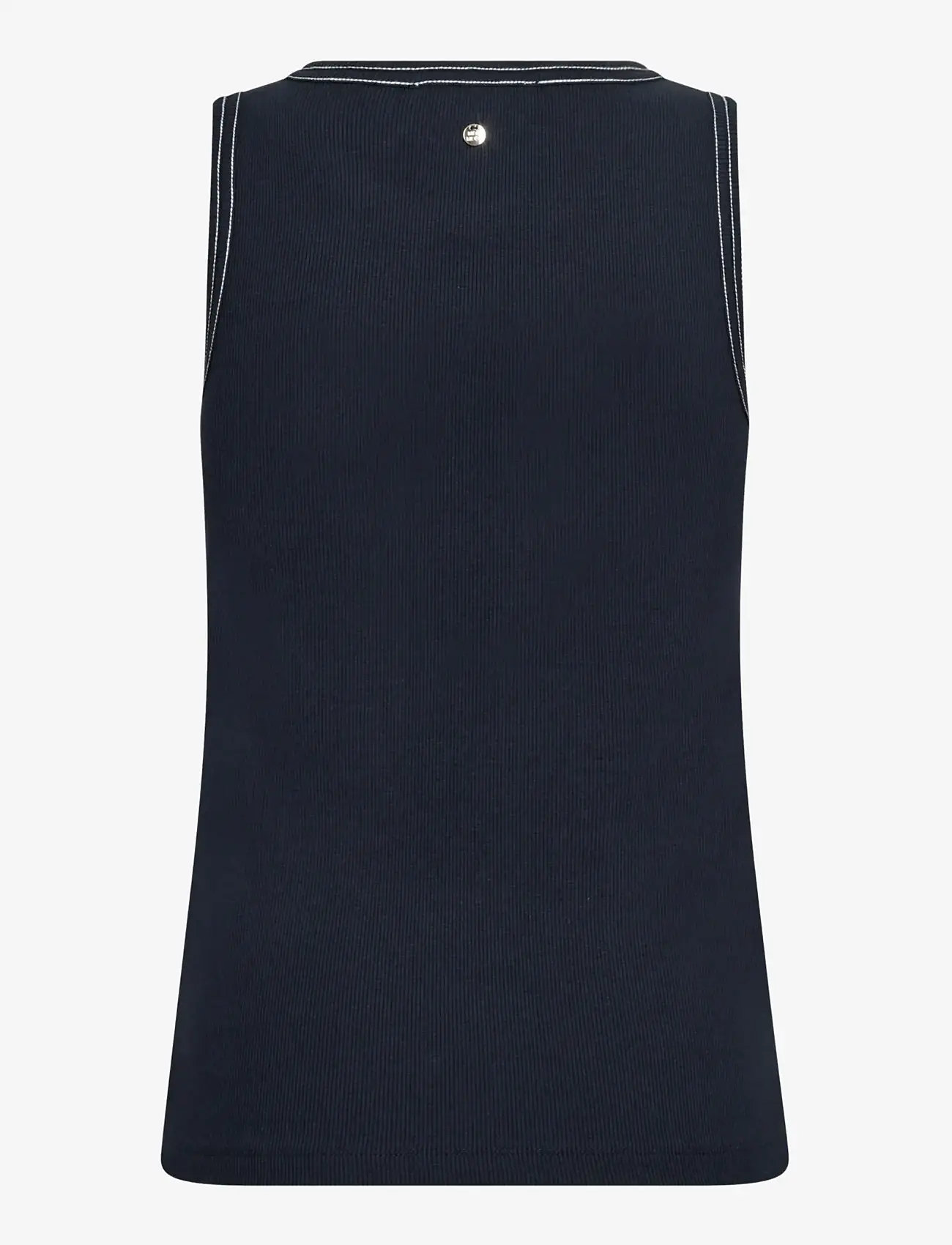 MOS MOSH - MMAra Rib Tank Top - linnen - salute navy - 1