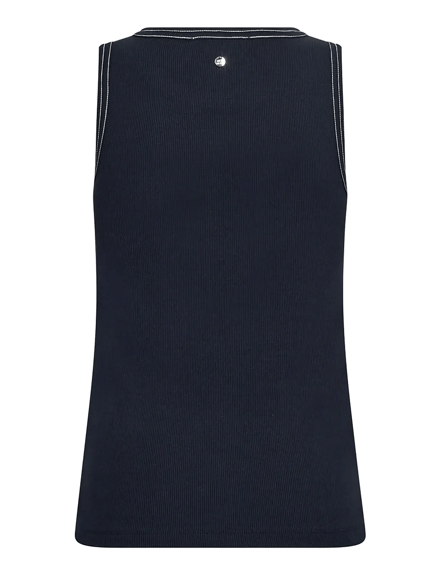 MOS MOSH - MMAra Rib Tank Top - sleeveless tops - salute navy - 1