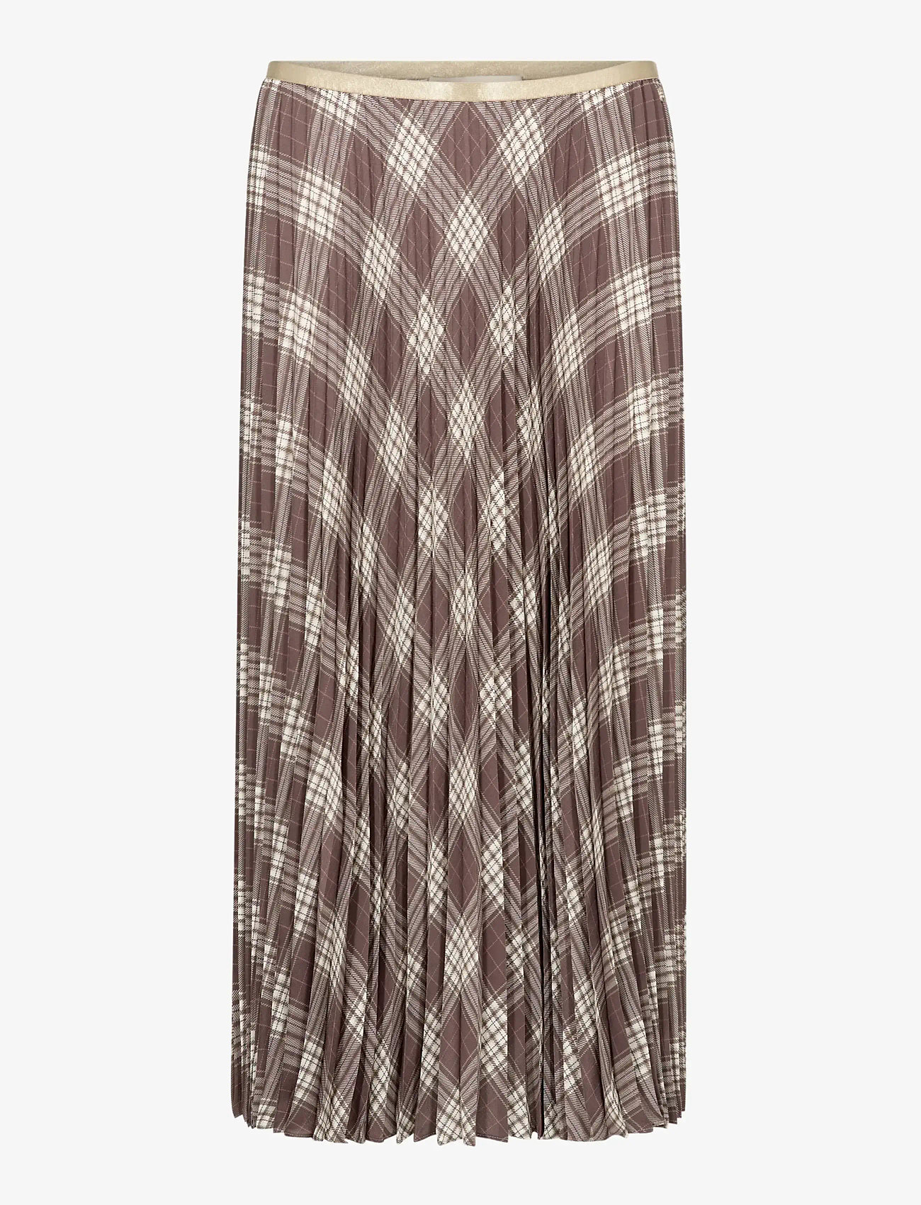 MOS MOSH - MMChari Chaz Skirt - midi nederdele - coffee quartz - 1
