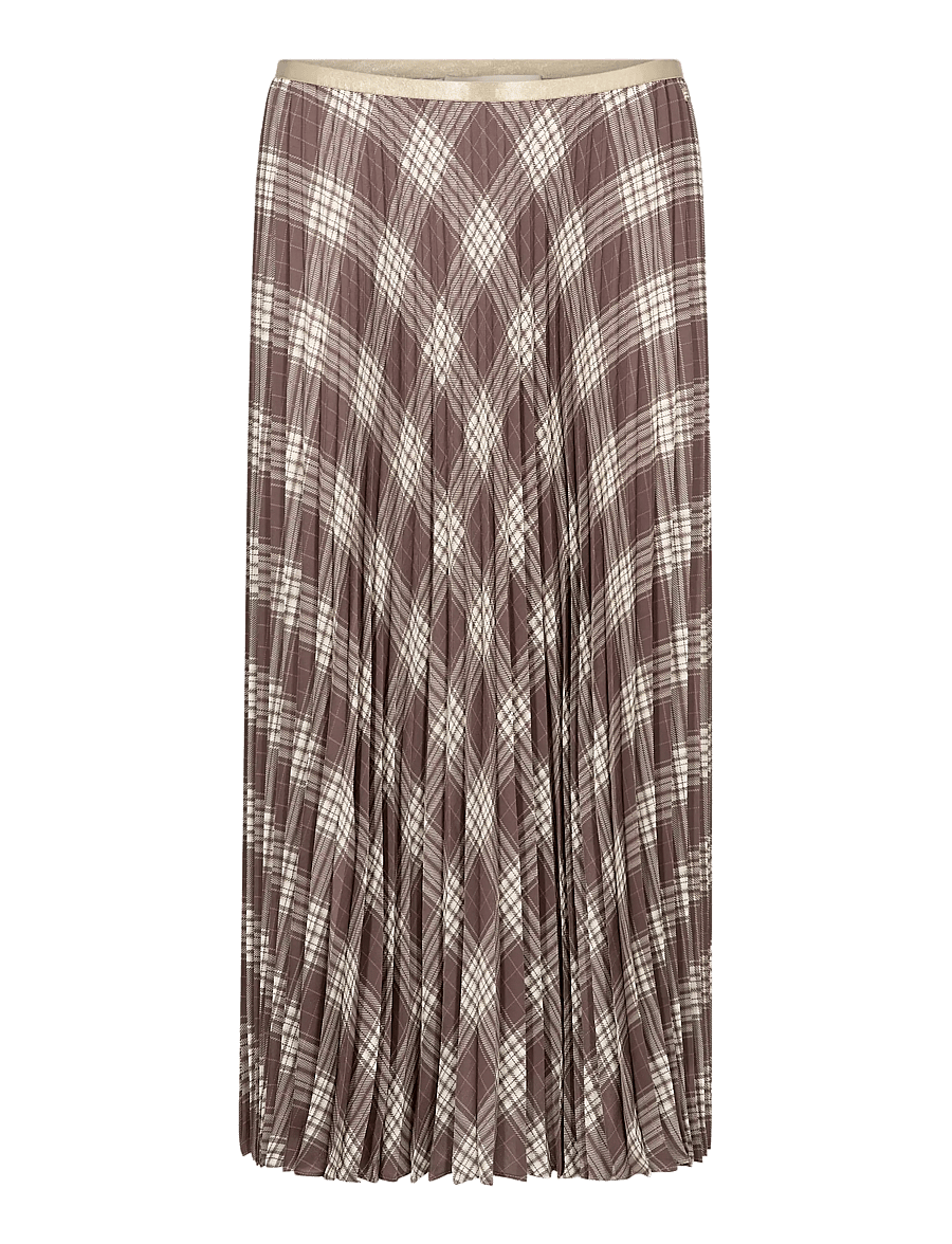 MOS MOSH - MMChari Chaz Skirt - midiseelikud - coffee quartz - 1
