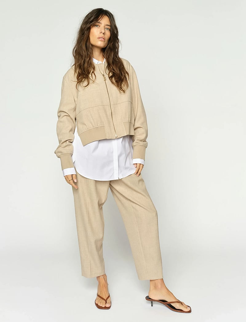 MOS MOSH - MMLeysa Flair Pant - kostymbyxor - twill - 3