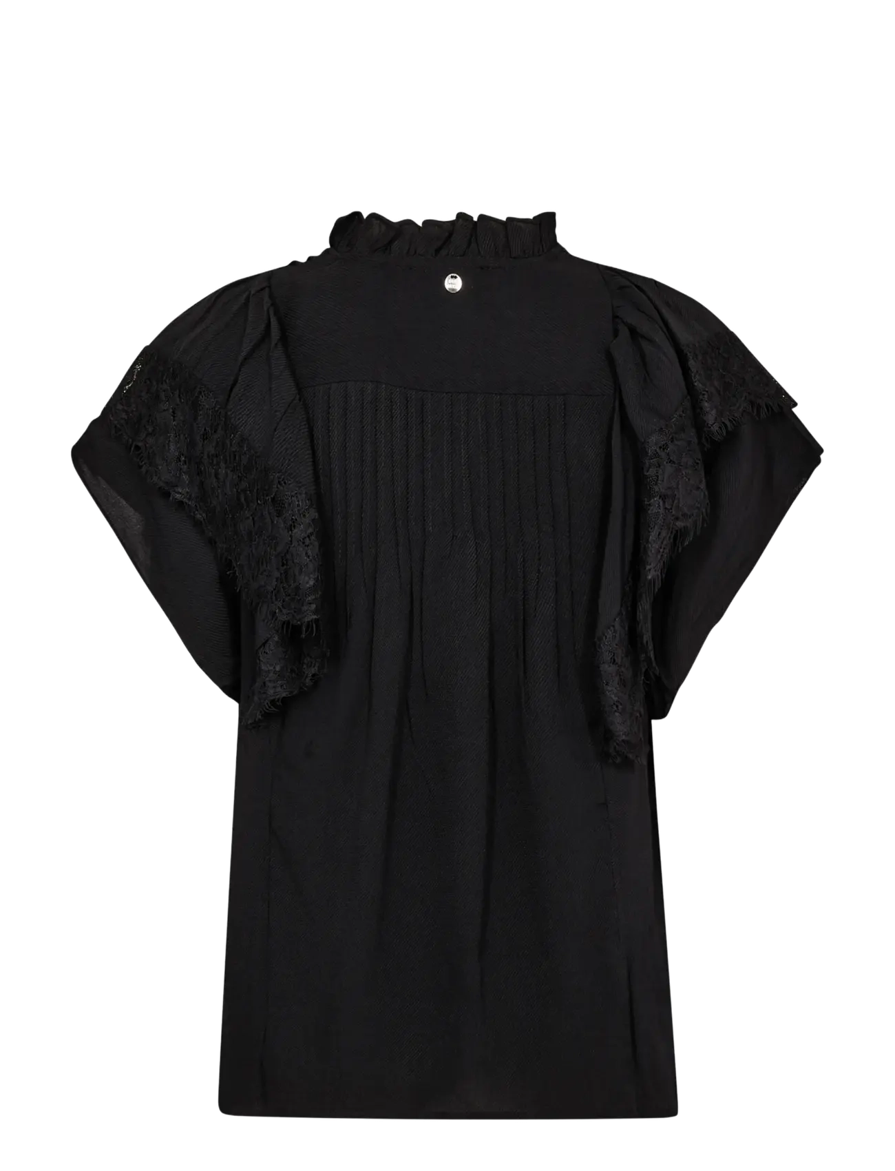 MOS MOSH - MMWea Flowish Blouse - lühikeste varrukatega pluusid - black - 2
