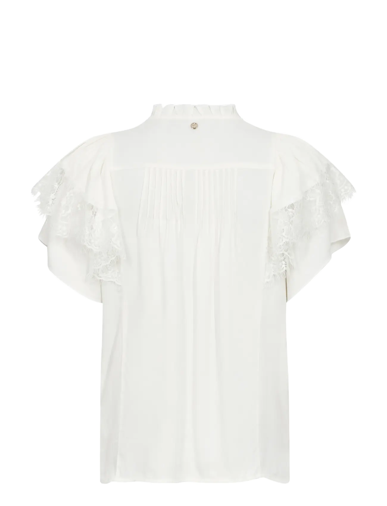 MOS MOSH - MMWea Flowish Blouse - kurzärmelige blusen - ecru - 2