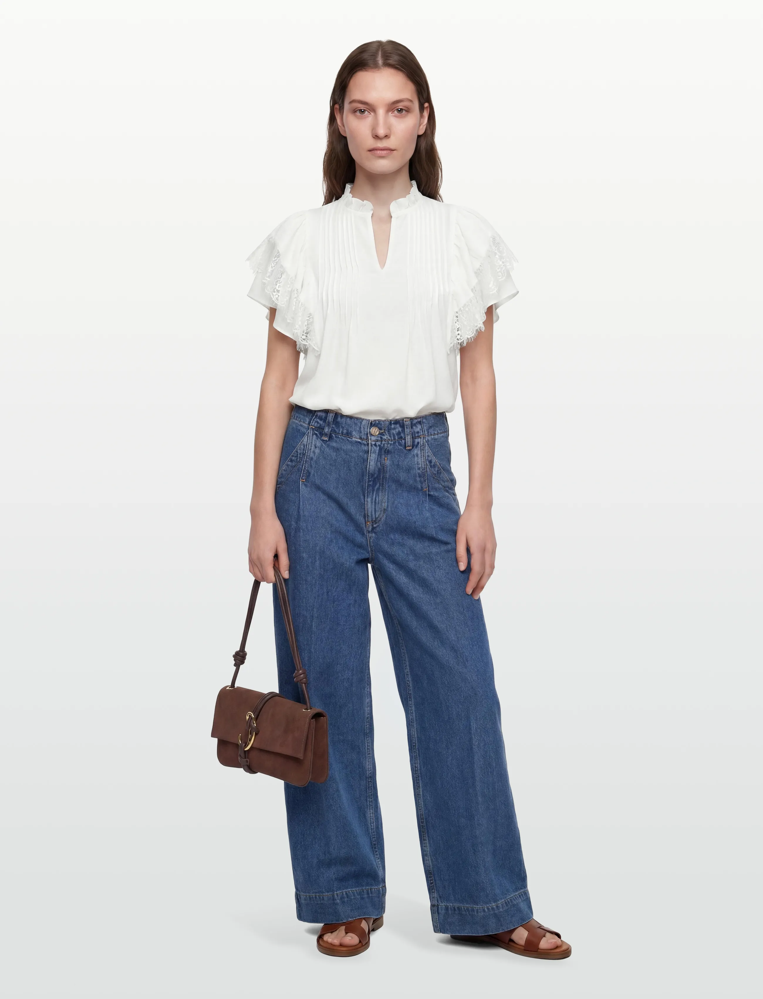 MOS MOSH MMWea Flowish Blouse - Bluzki - ECRU / white