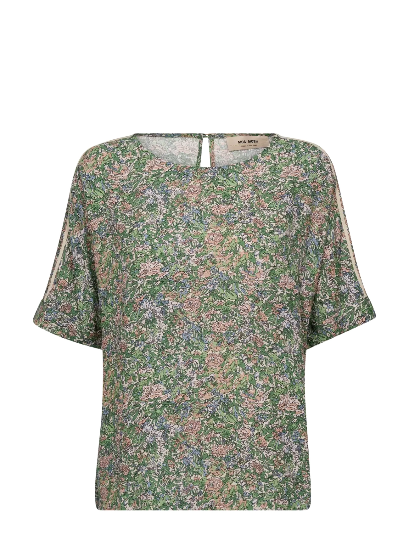 MOS MOSH MMPalma Flowish Orchid Blouse - Clothing - TURF GREEN / multi