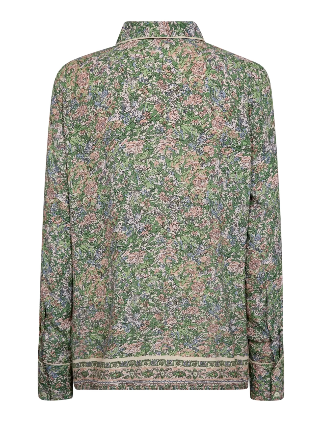 MOS MOSH - MMKana Flowish Orchid Shirt - turf green - 2
