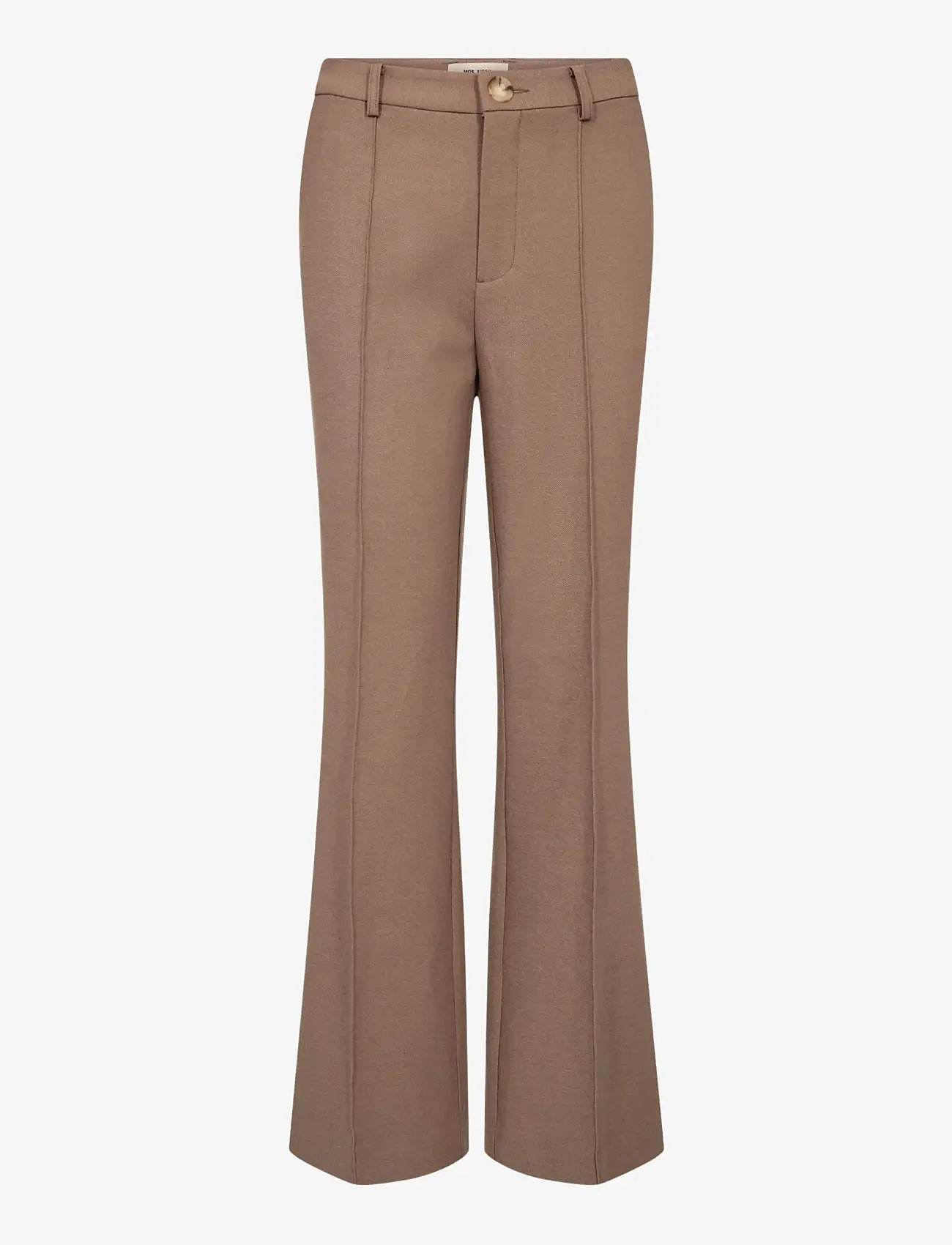 MOS MOSH - MMRhys Polly Pant - trumpettihousut - coffee quartz - 1