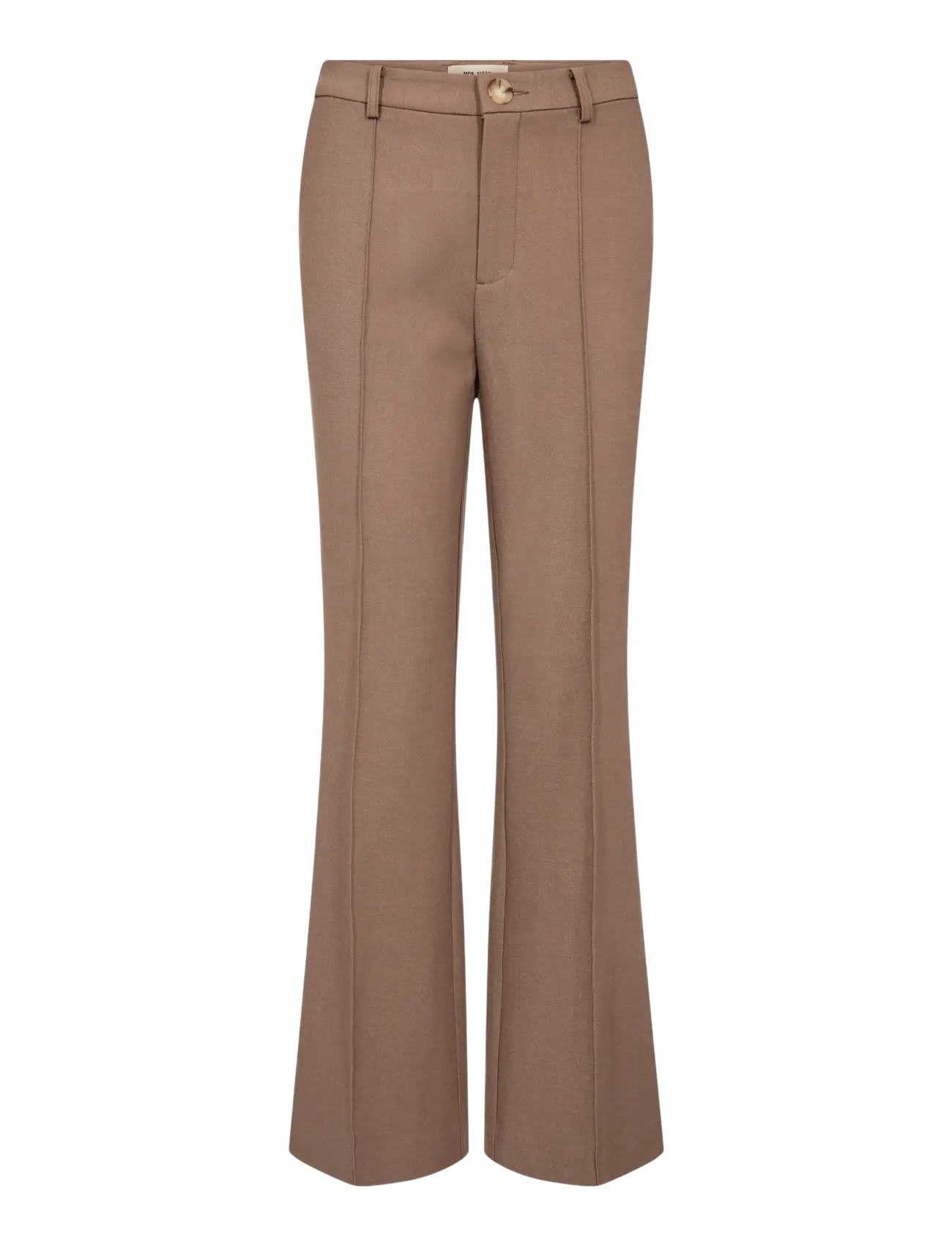 MOS MOSH - MMRhys Polly Pant - utsvängda byxor - coffee quartz - 1