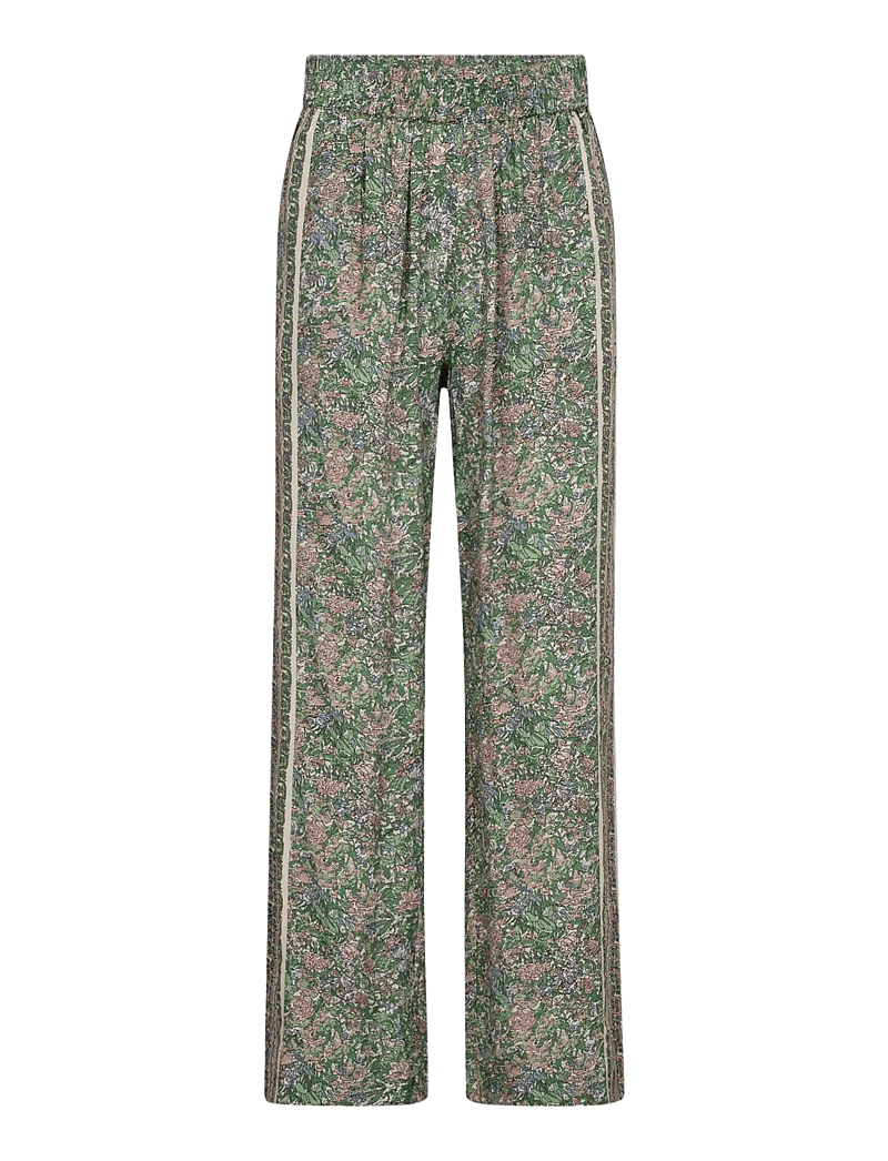 MOS MOSH - MMBala Flowish Orchid Pant - bukser med lige ben - turf green - 1