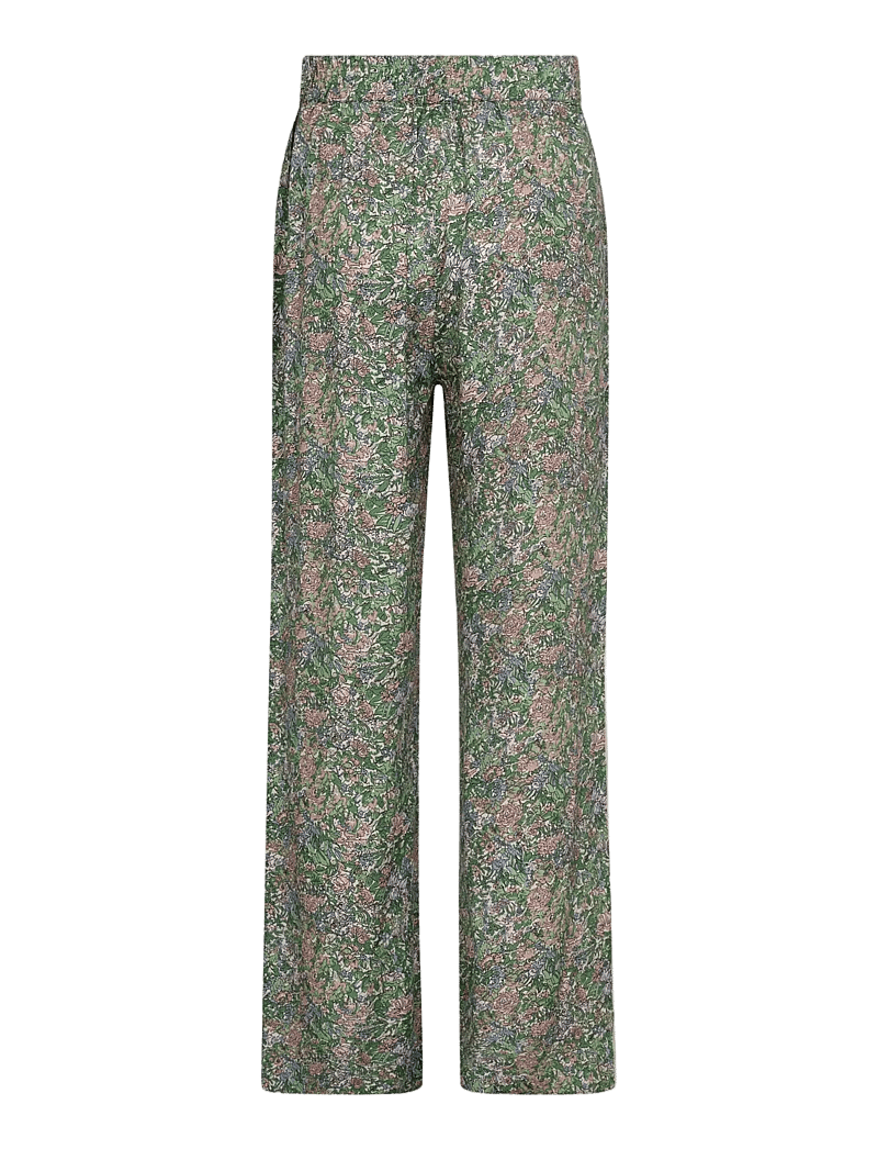 MOS MOSH - MMBala Flowish Orchid Pant - bukser med lige ben - turf green - 2