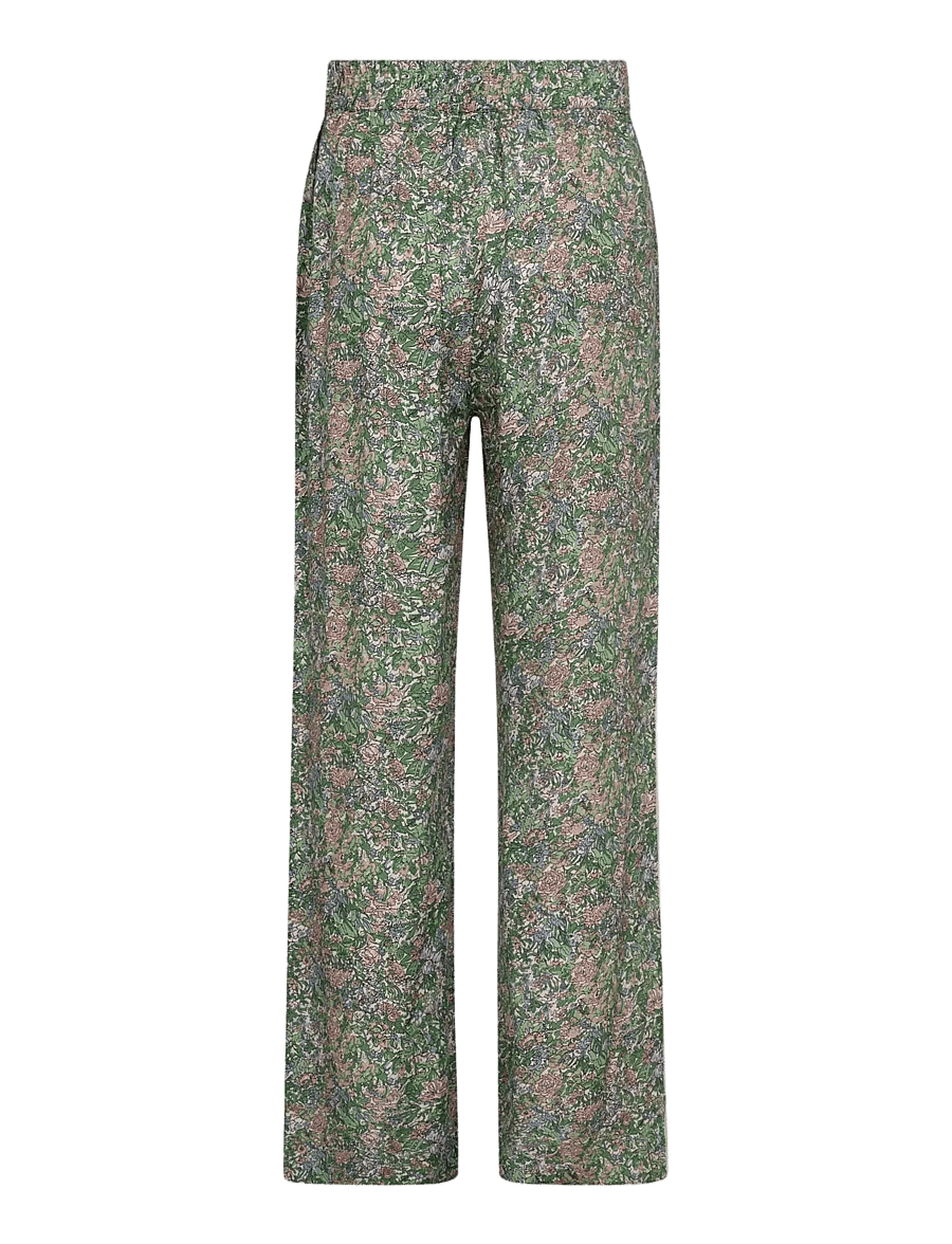MOS MOSH - MMBala Flowish Orchid Pant - raka byxor - turf green - 2