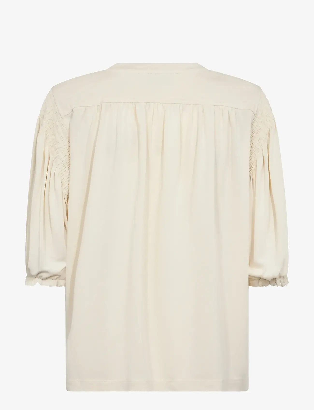 MOS MOSH - MMJewi 3/4 Sleeve O-neck Tee - kortærmede bluser - ecru - 1