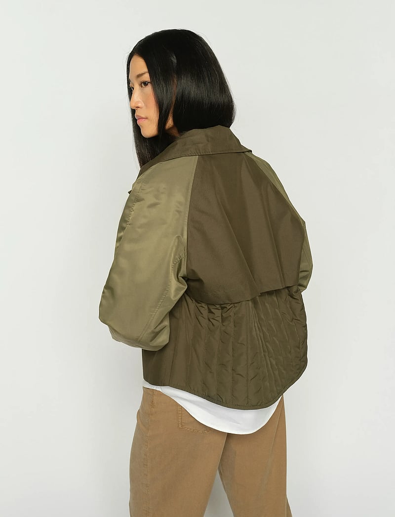 MOS MOSH - MMZyla Neola Trenchcoat - frühlingsjacken - olive night - 0