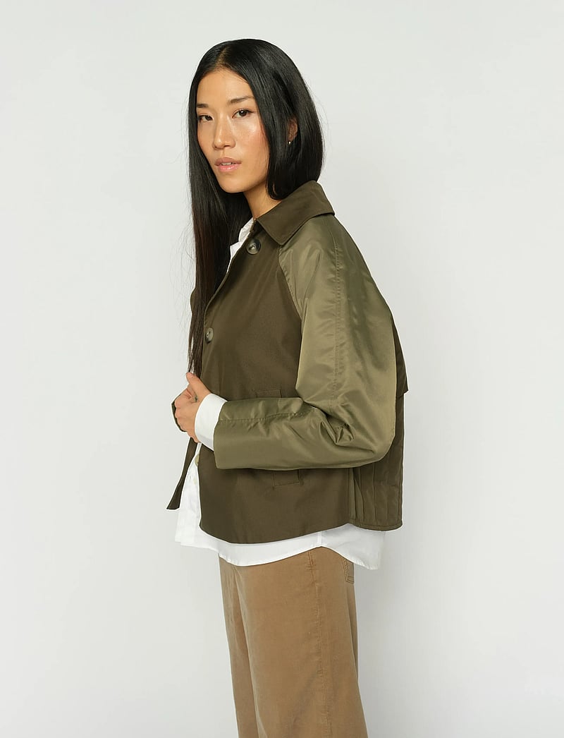 MOS MOSH - MMZyla Neola Trenchcoat - frühlingsjacken - olive night - 3