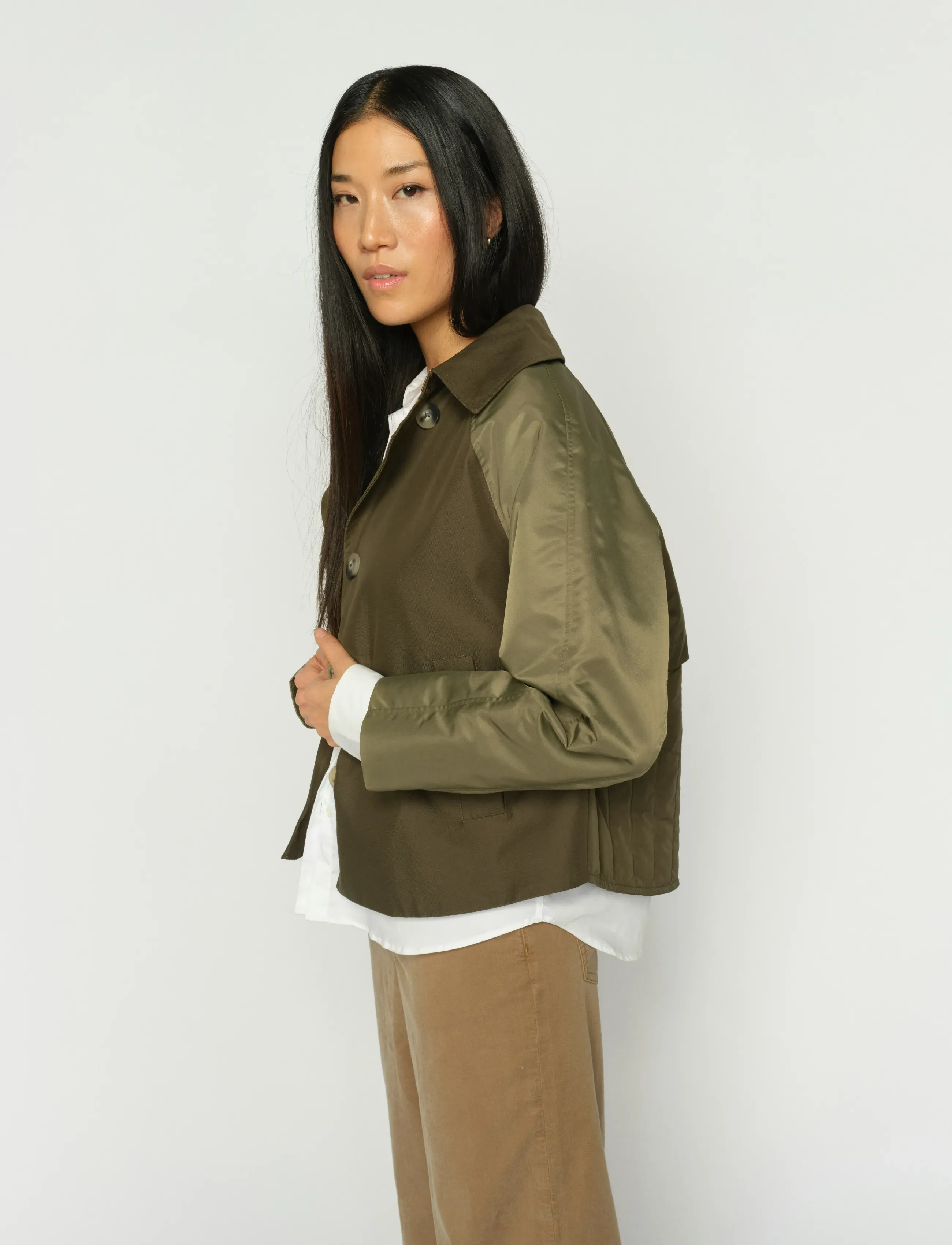 MOS MOSH - MMZyla Neola Trenchcoat - trenchcoats - olive night - 3