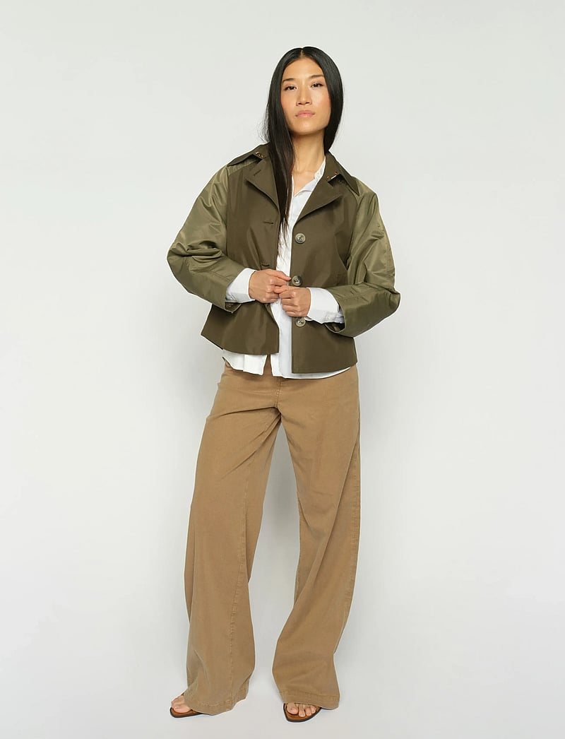 MOS MOSH - MMZyla Neola Trenchcoat - frühlingsjacken - olive night - 4