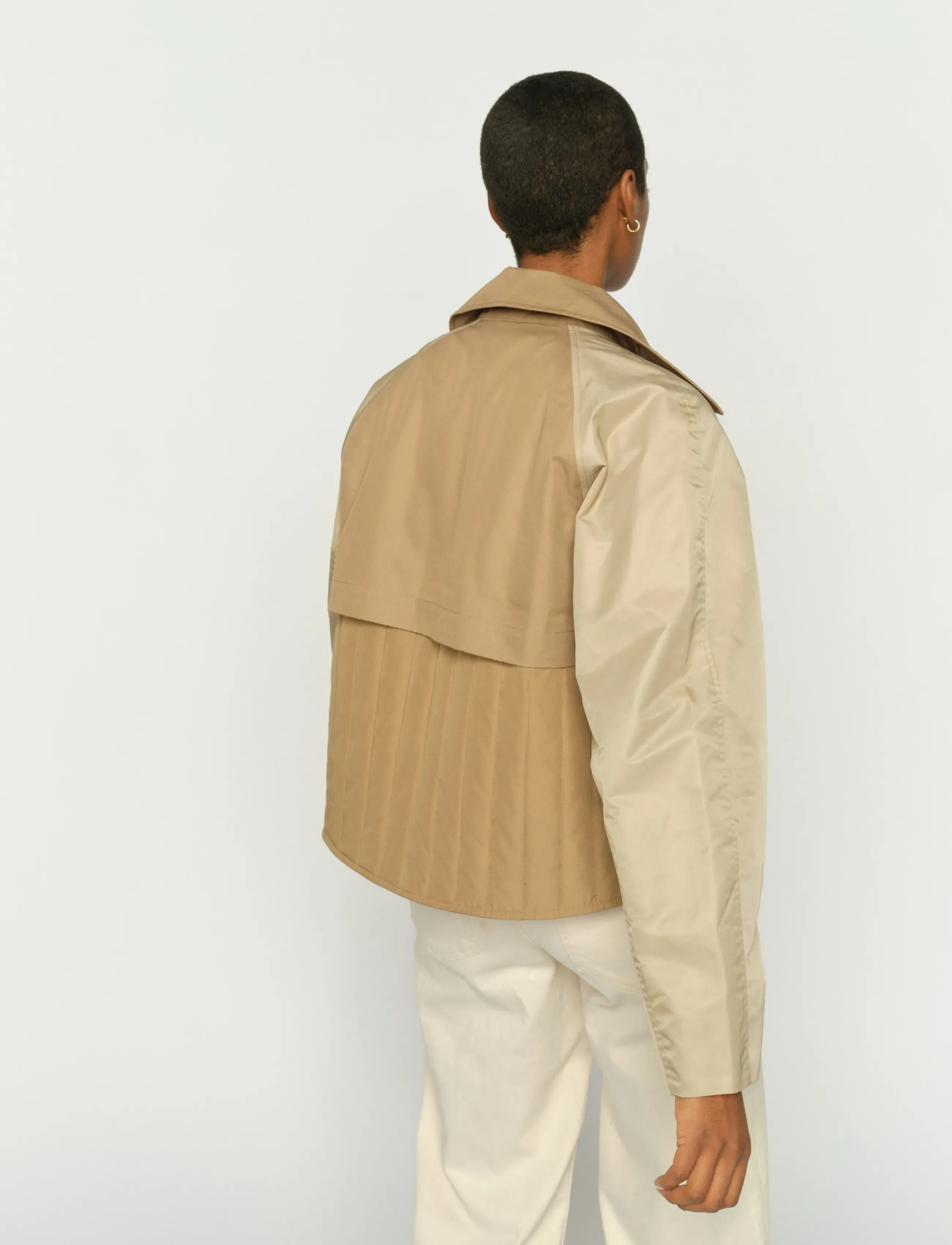 MOS MOSH Mmzyla Neola Trenchcoat, Kvinder, Kort Trenchcoat, Beige, Str: XS