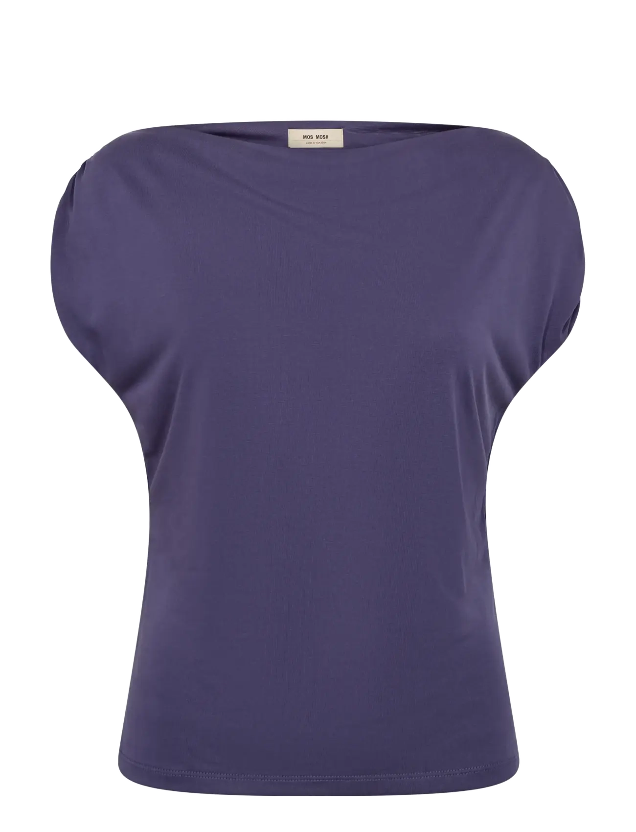 MOS MOSH MMShima Solid Sleeveless Tee - MOS MOSH - CROWN BLUE / purple