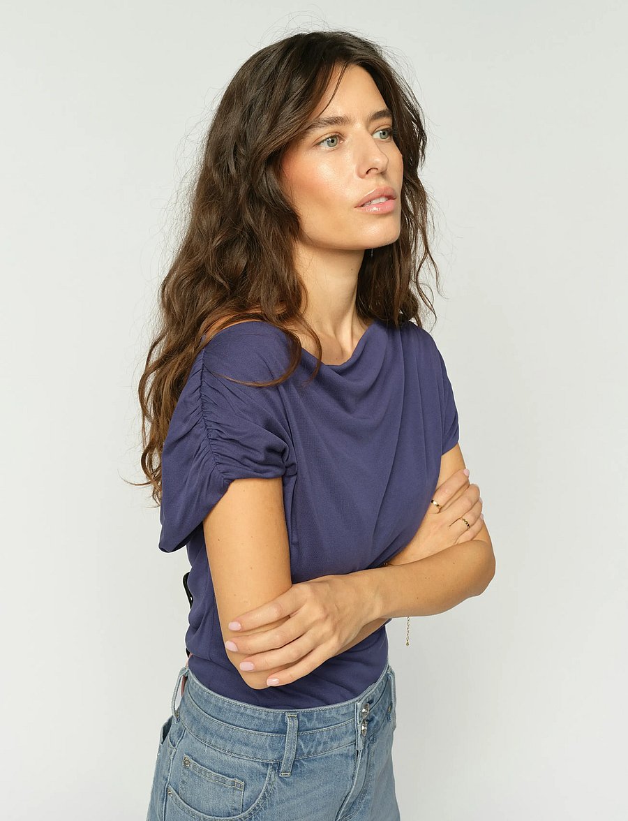 MOS MOSH - MMShima Solid Sleeveless Tee - t-shirts - crown blue - 0
