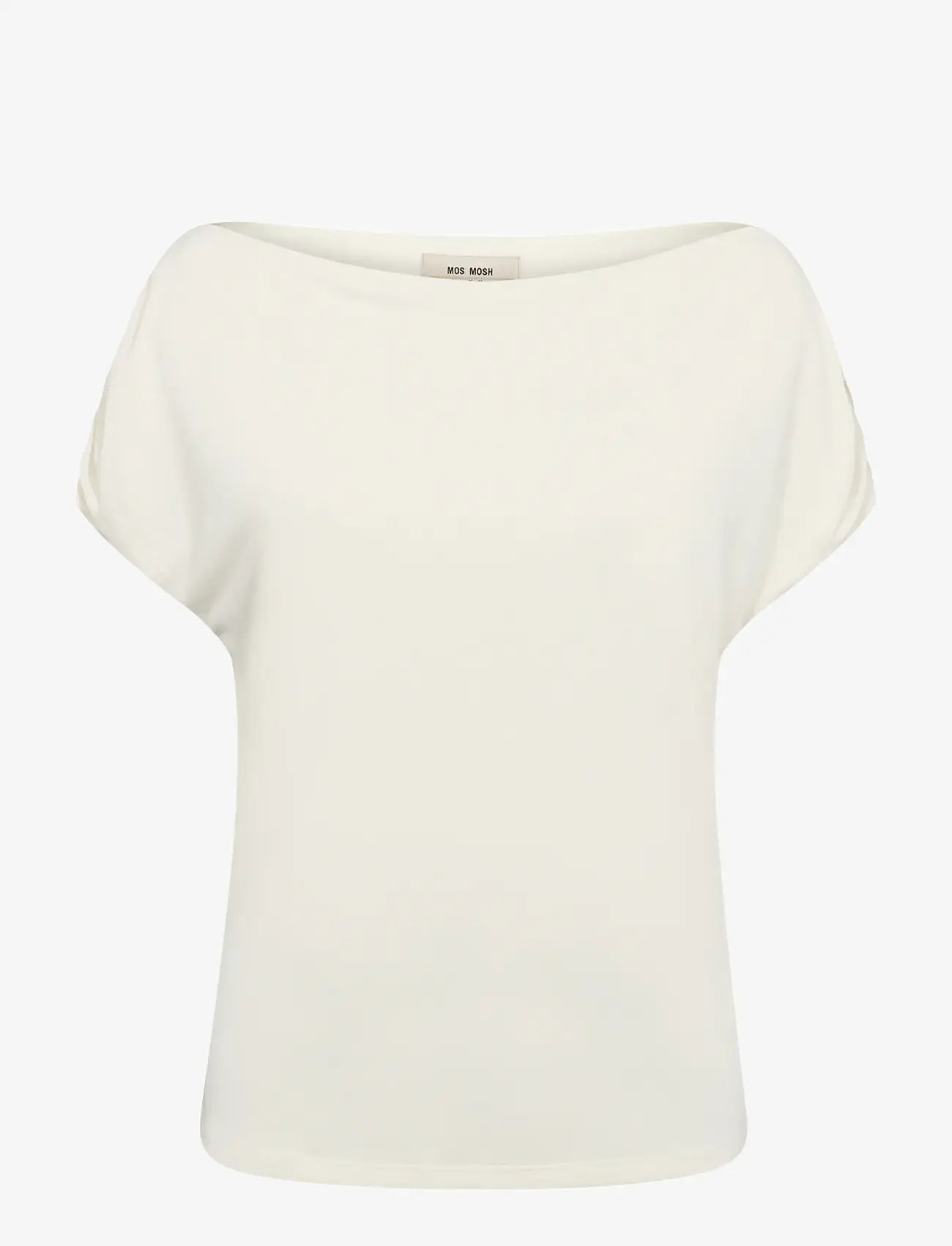 MOS MOSH - MMShima Solid Sleeveless Tee - t-shirts - ecru - 1
