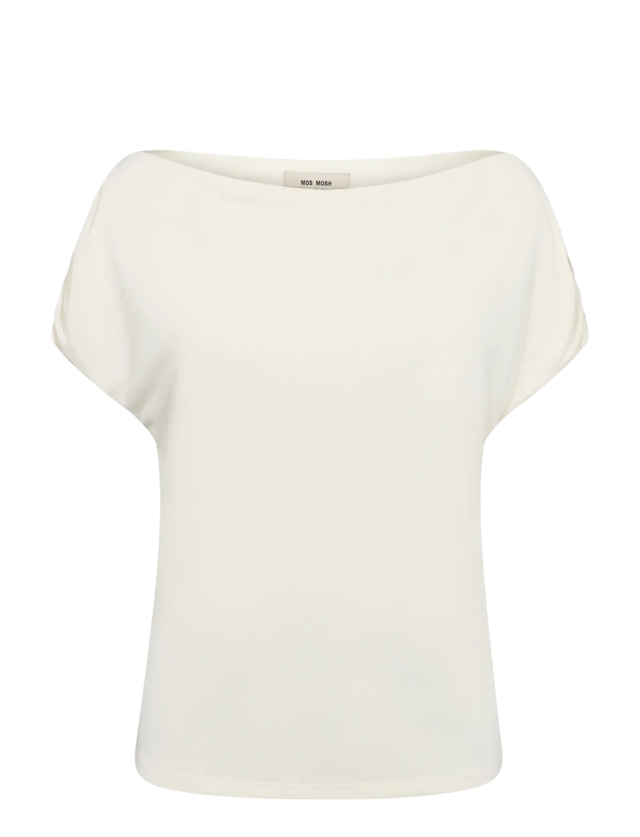 MOS MOSH MMShima Solid Sleeveless Tee - Tøj - ECRU / cream