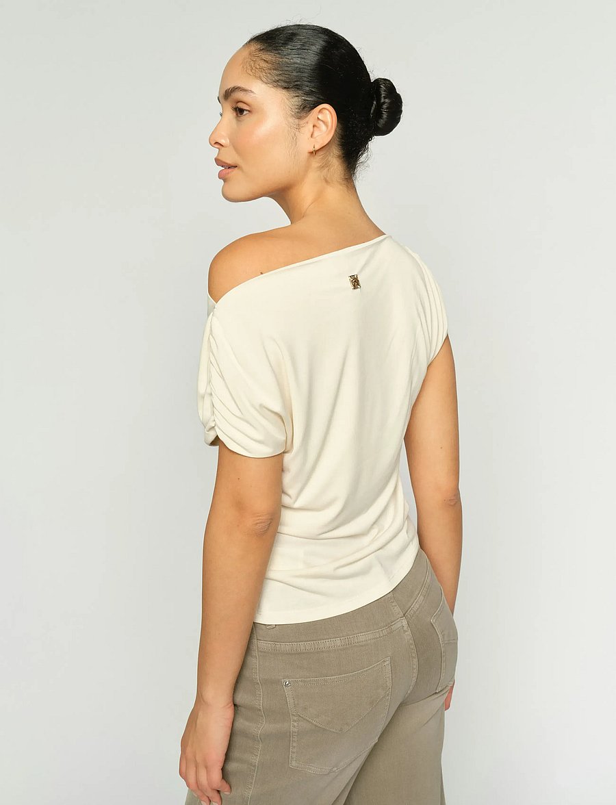 MOS MOSH - MMShima Solid Sleeveless Tee - t-paidat - ecru - 0