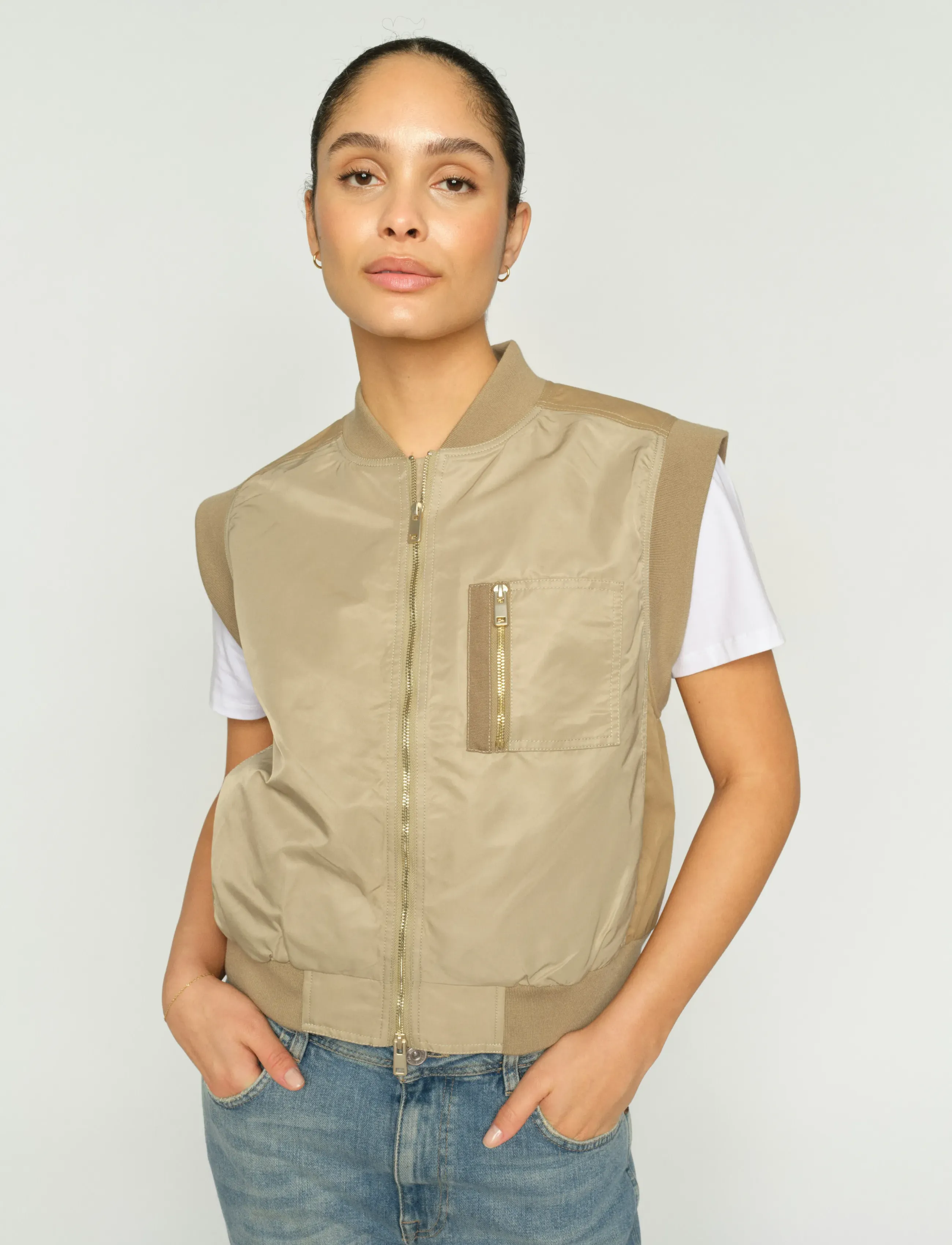 MOS MOSH - MMJovo Neola Waistcoat - forårsjakker - twill - 4