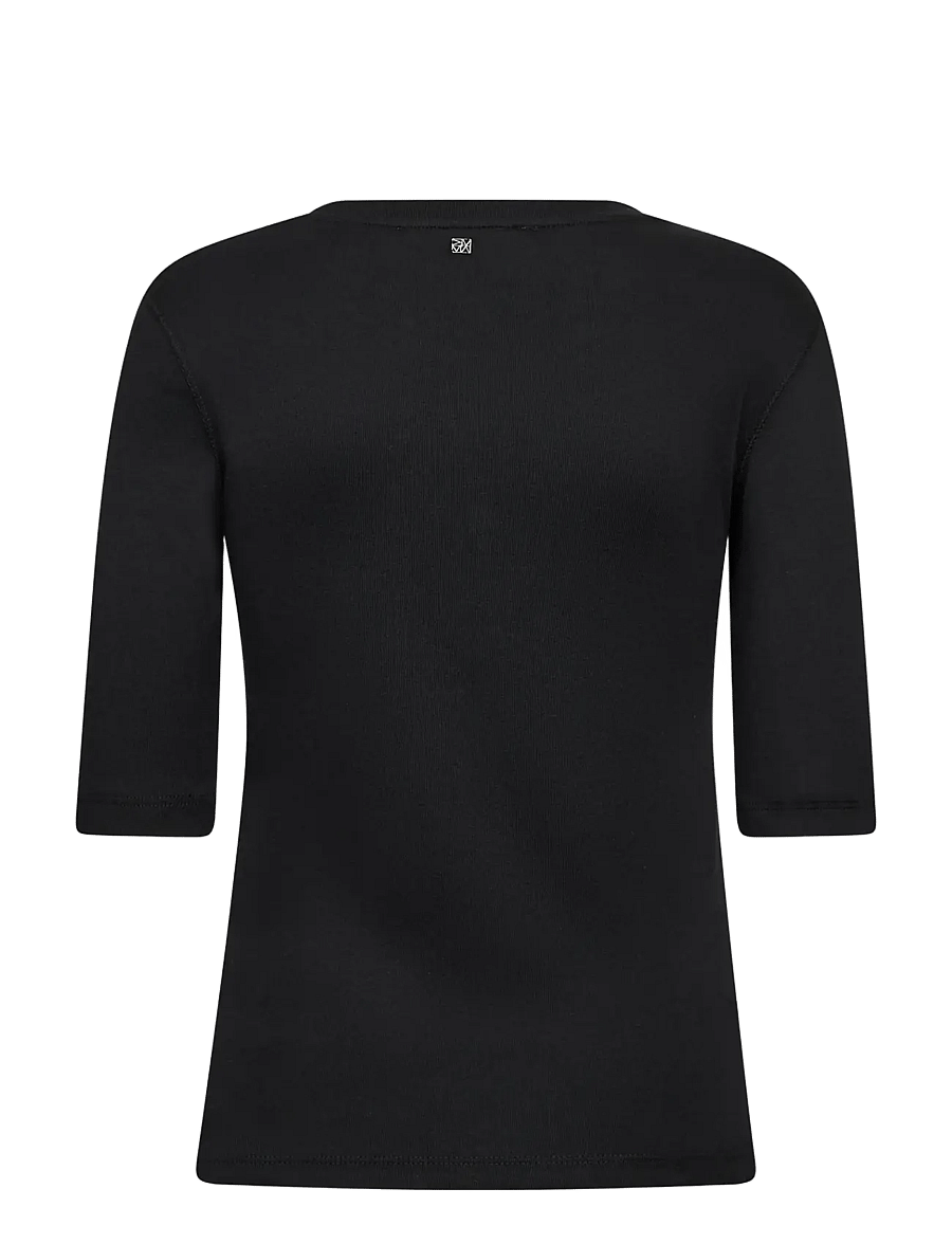 MOS MOSH - MMMali O-neck 3/4 Sleeve Tee - t-shirts - black - 2