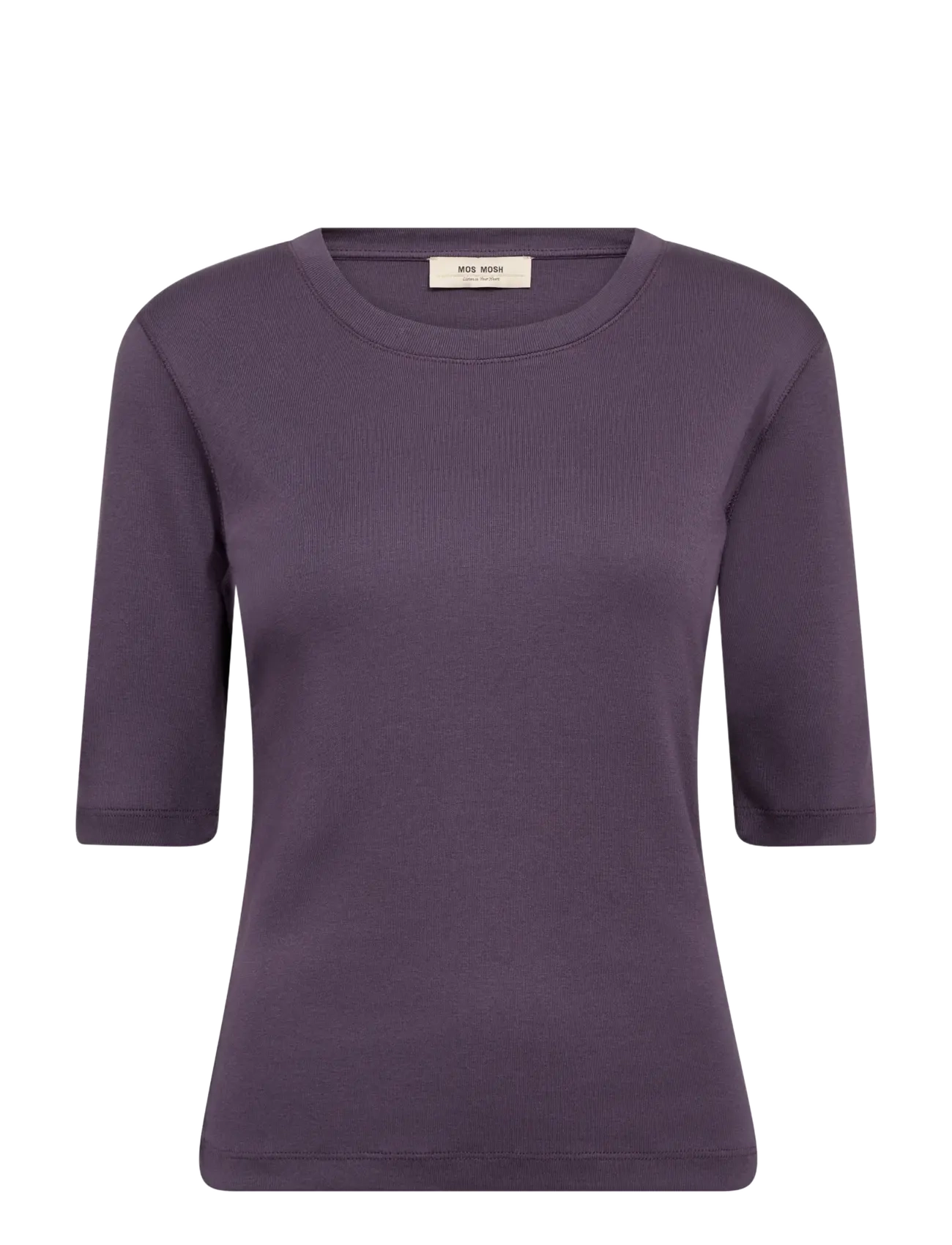 MOS MOSH MMMali O-neck 3/4 Sleeve Tee - Inspiration - SWEET GRAPE / purple