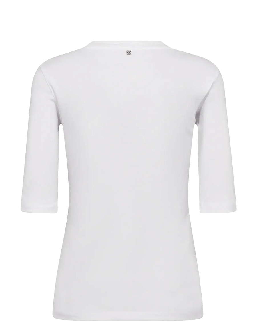 MOS MOSH - MMMali O-neck 3/4 Sleeve Tee - t-shirts - white - 2