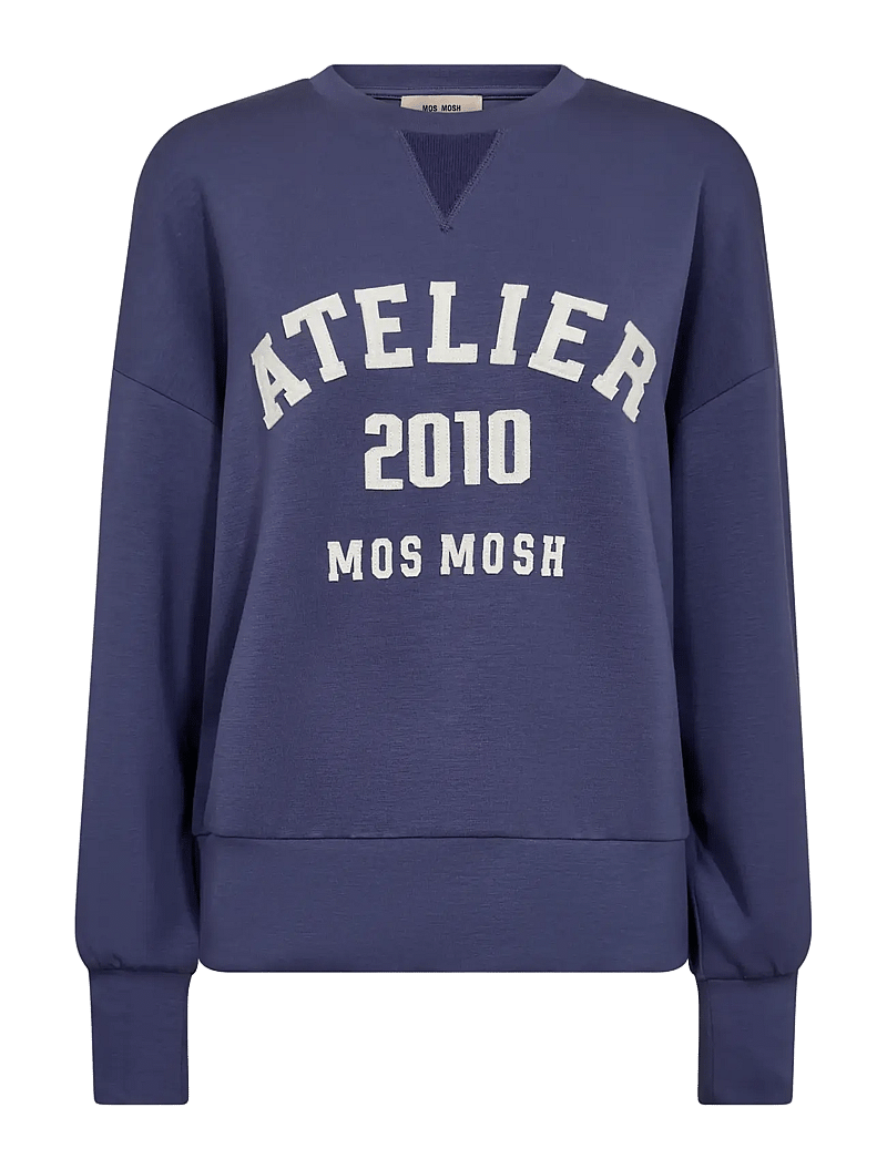 MOS MOSH - MMNima O-LS Sweatshirt - modetrends - crown blue - 1