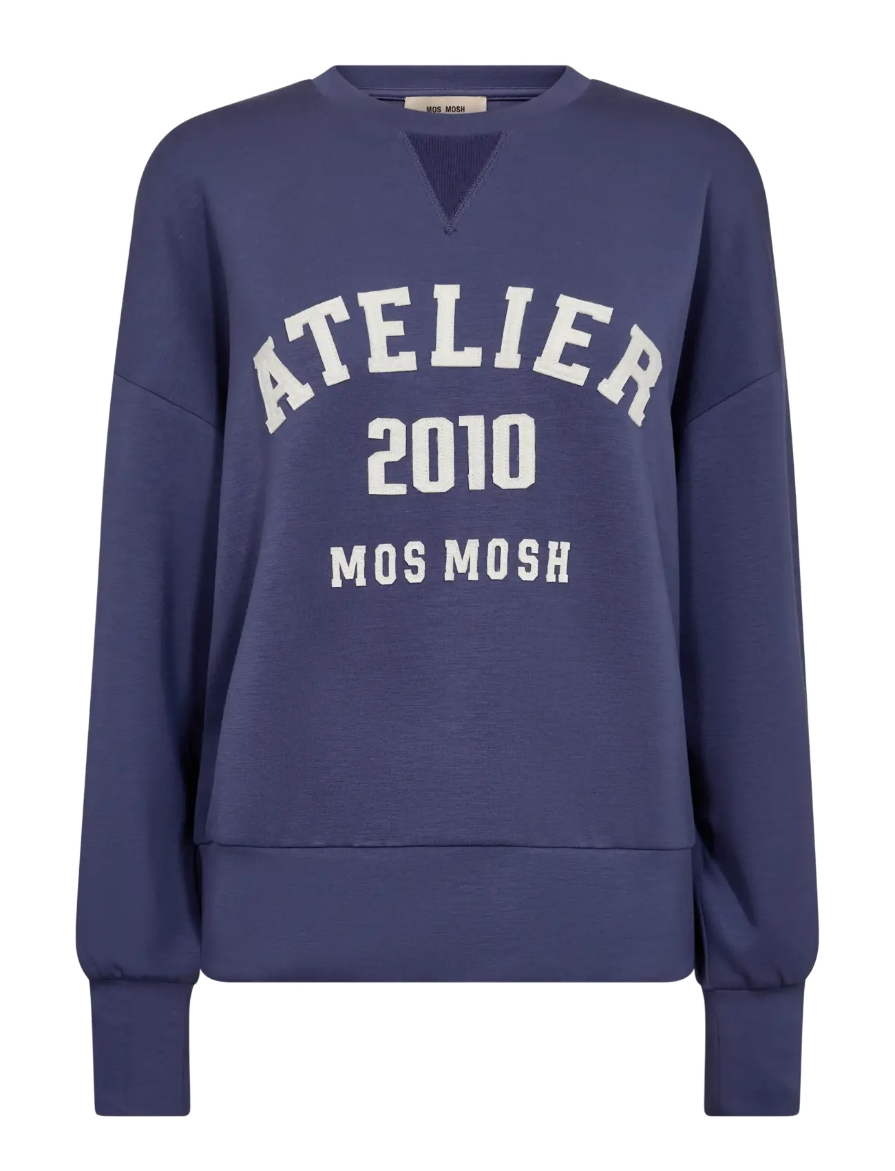 MOS MOSH MMNima O-LS  Sweatshirt - Riided - CROWN BLUE / navy