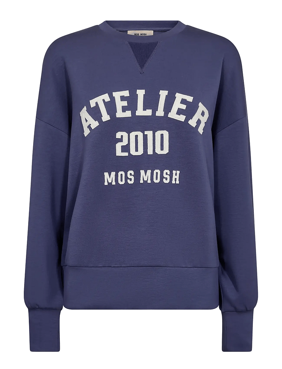 MOS MOSH - MMNima O-LS Sweatshirt - mode trends - crown blue - 1