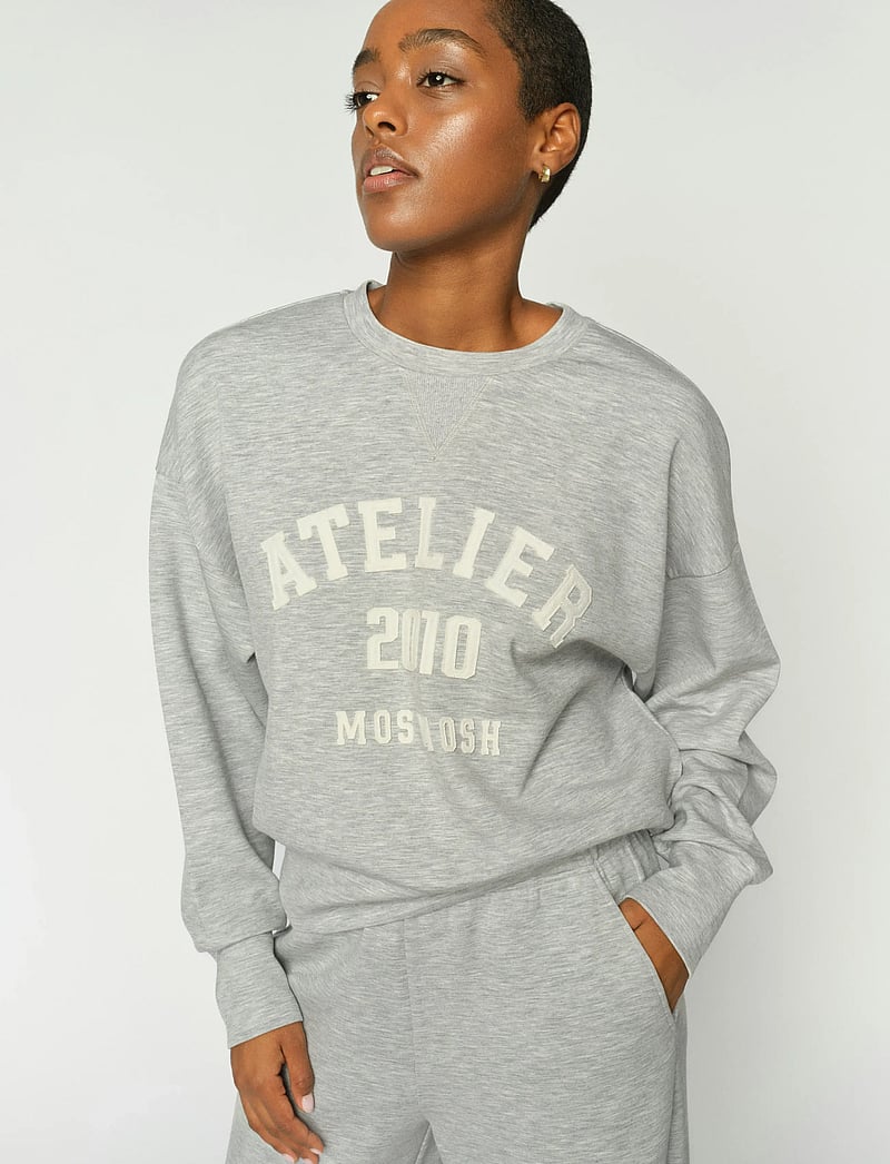 MOS MOSH - MMNima O-LS Sweatshirt - modetrends - grey melange - 0