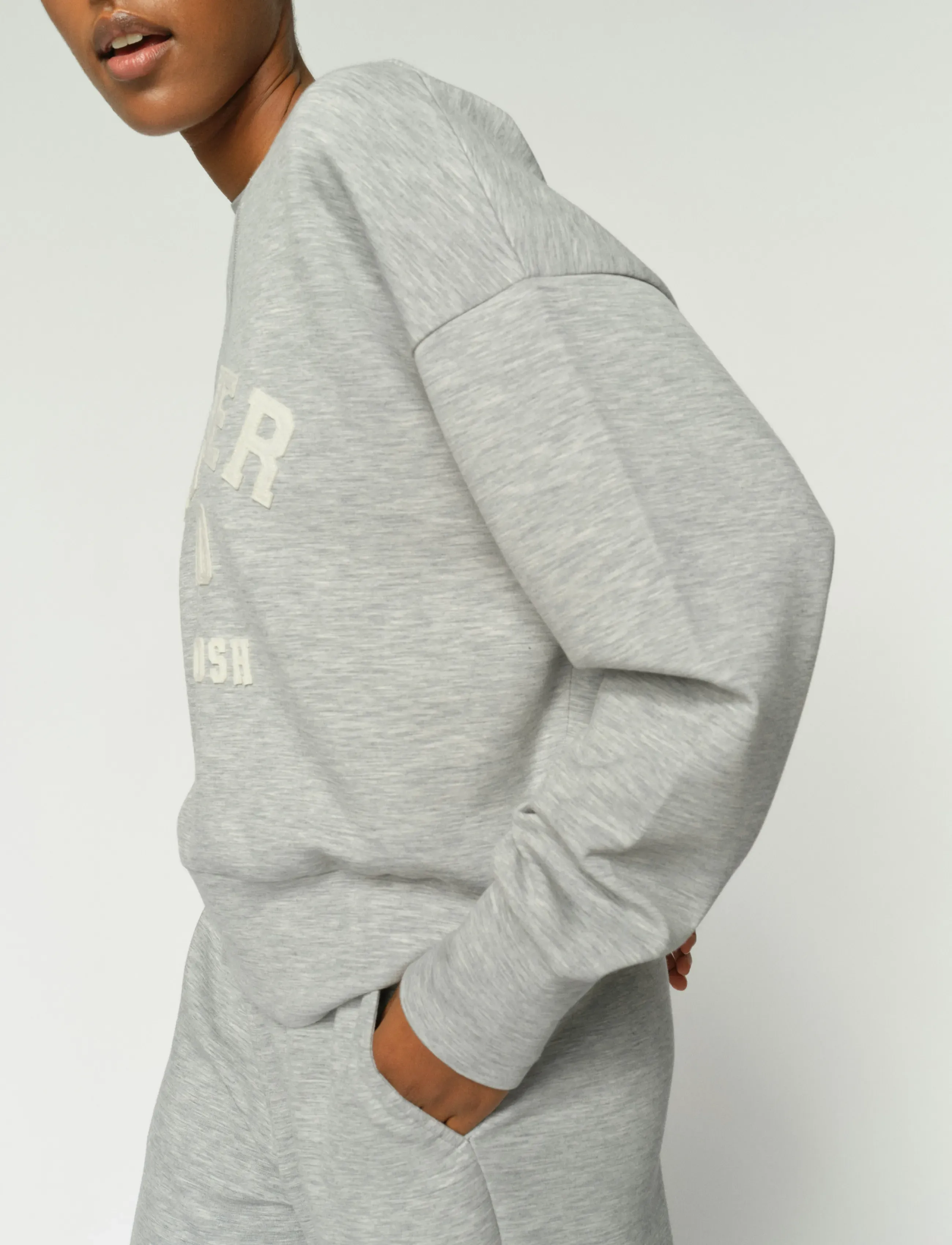MOS MOSH - MMNima O-LS  Sweatshirt - modetrender - grey melange - 4